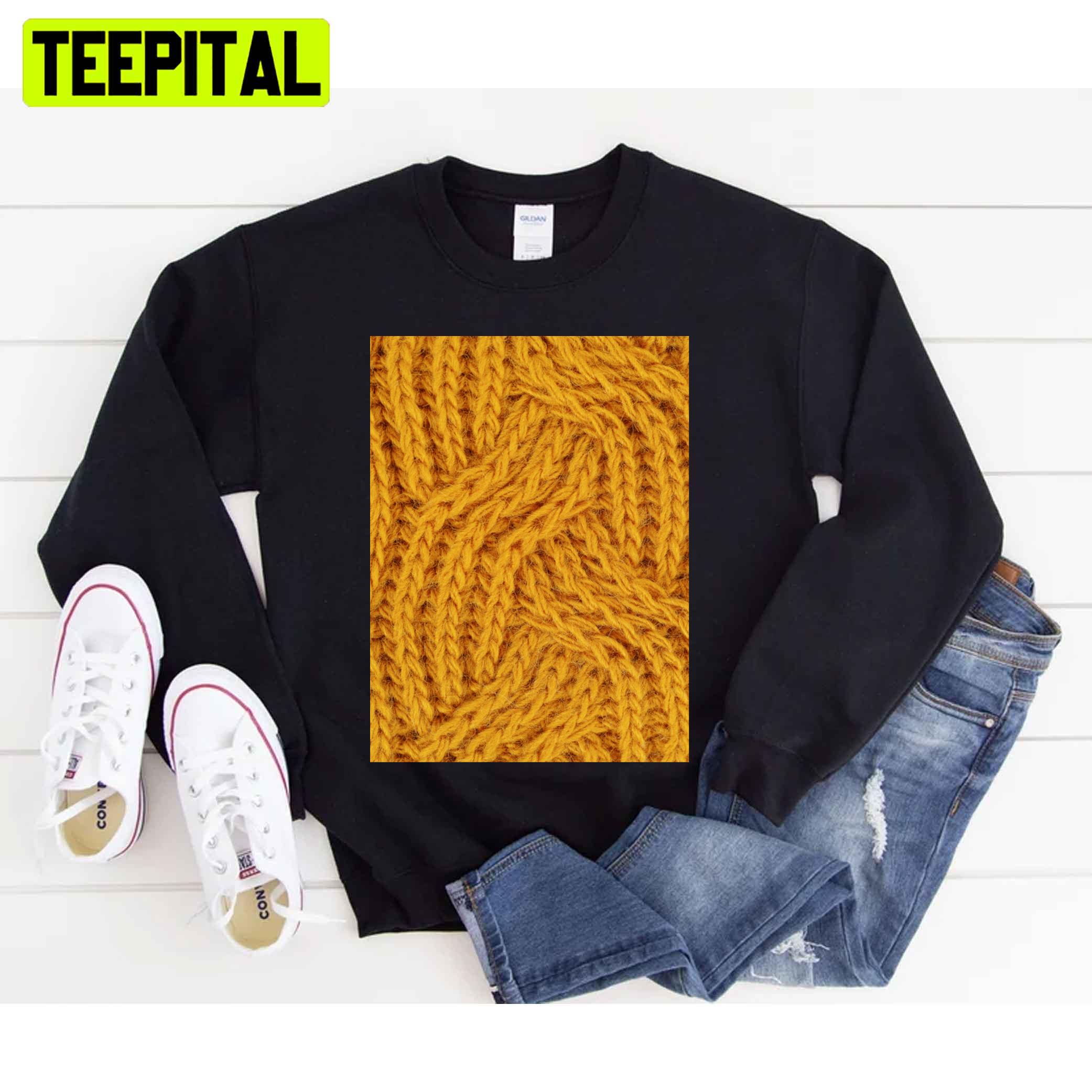 Yellow Wavy Pattern Unisex T-Shirt Yellow Wavy Pattern Unisex T-Shirt