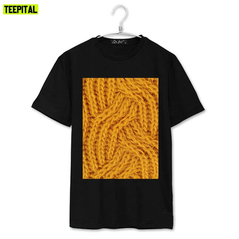 Yellow Wavy Pattern Unisex T-Shirt Yellow Wavy Pattern Unisex T-Shirt