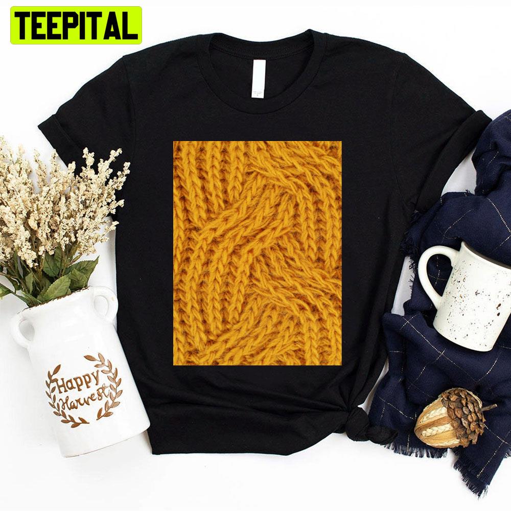 Yellow Wavy Pattern Unisex T-Shirt Yellow Wavy Pattern Unisex T-Shirt