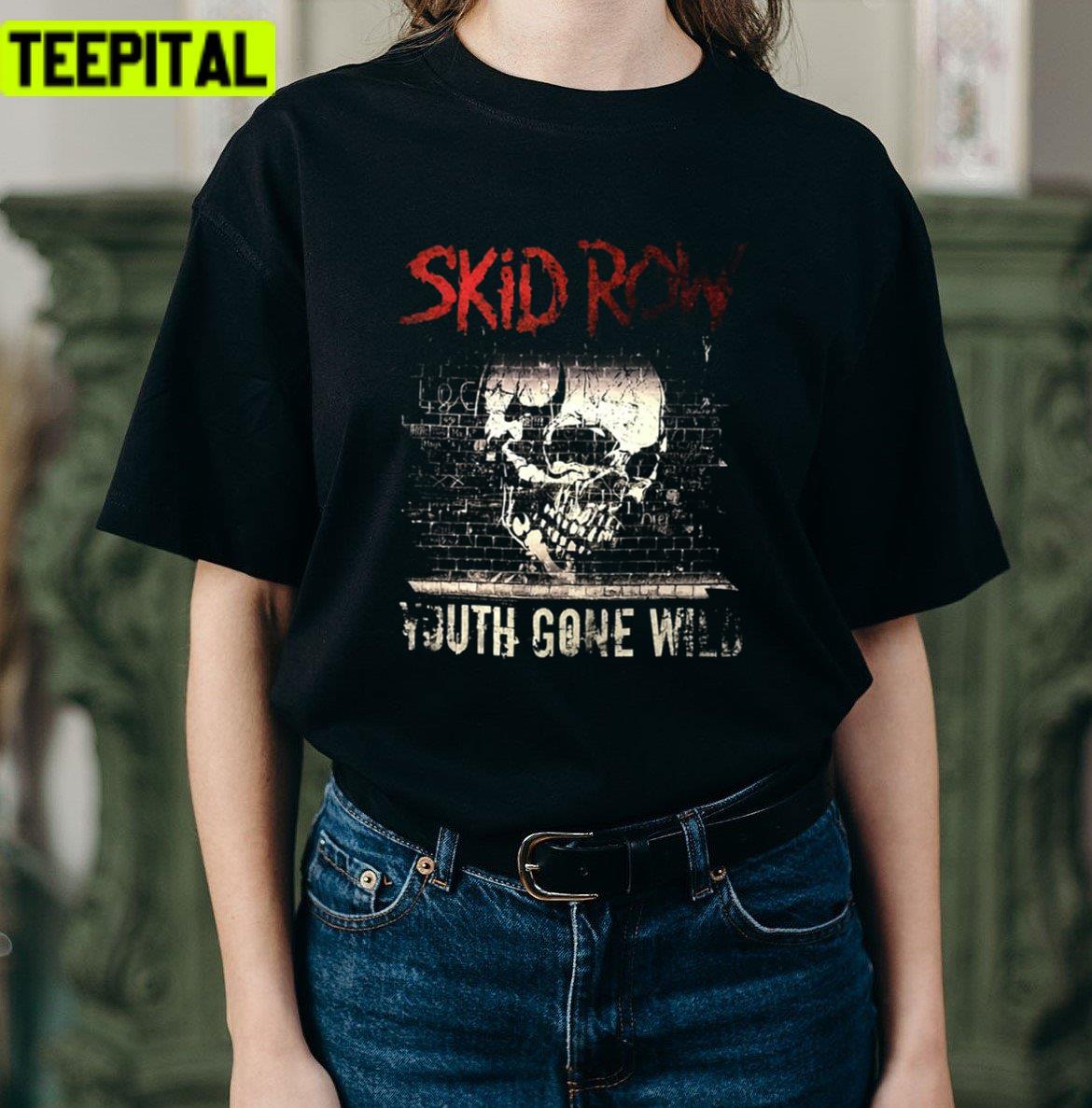 Youth Gone Wild Skid Row Art Unisex T-Shirt Youth Gone Wild Skid Row Art Unisex T-Shirt