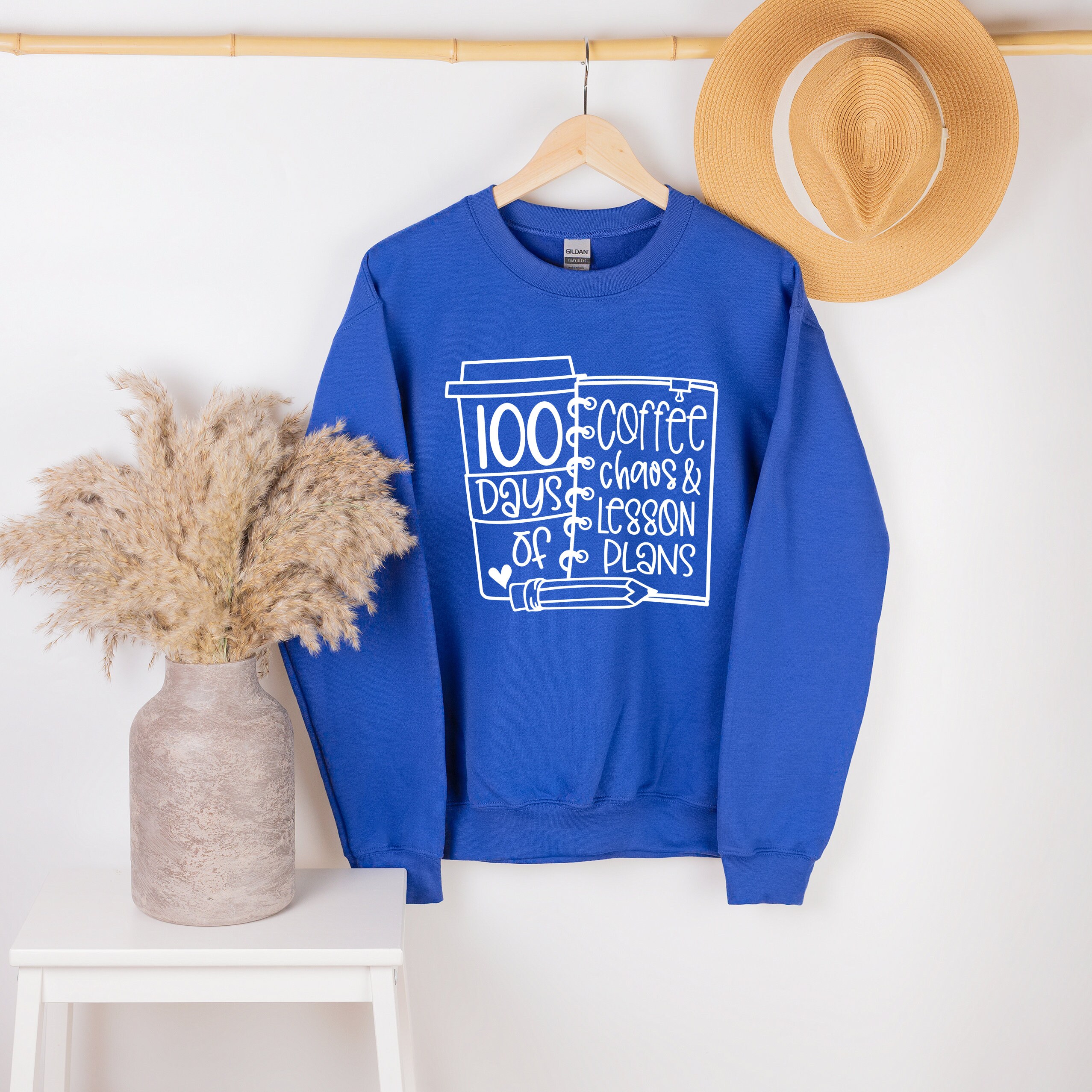 100th Day Of Coffee And Chaos Plans Back To School Unisex Sweatshirt 100th Day Of Coffee And Chaos Plans Back To School Unisex Sweatshirt