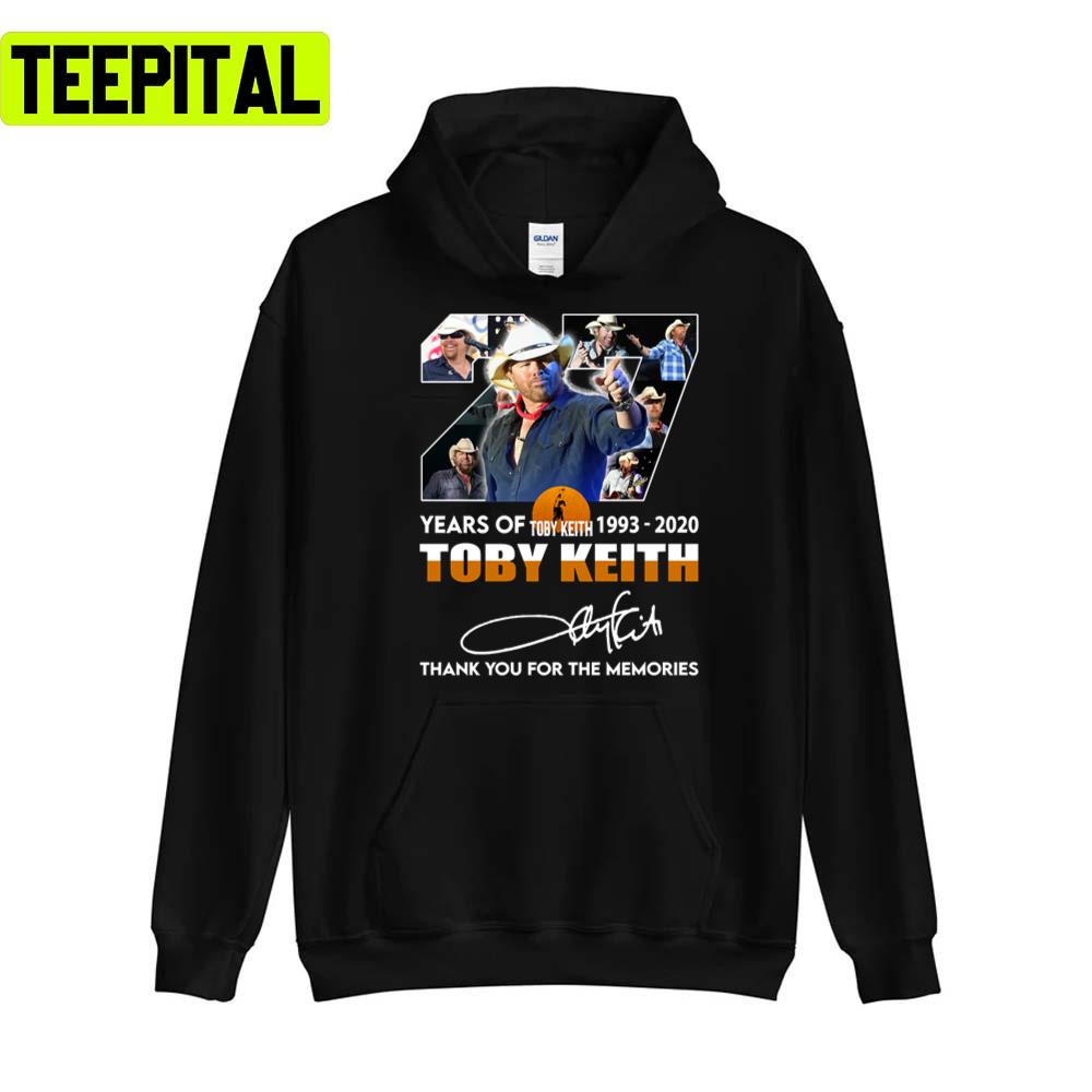 1993-2022 Thank You The Memories Toby Keith Unisex T-Shirt 1993-2022 Thank You The Memories Toby Keith Unisex T-Shirt