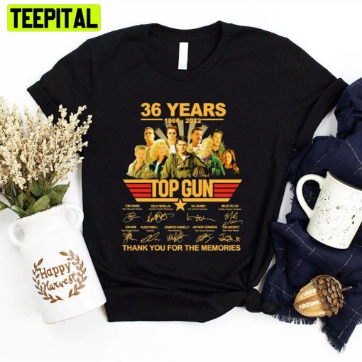 36 Years 1986 2022 Top Gun Thank You For The Memories Unisex T-Shirt