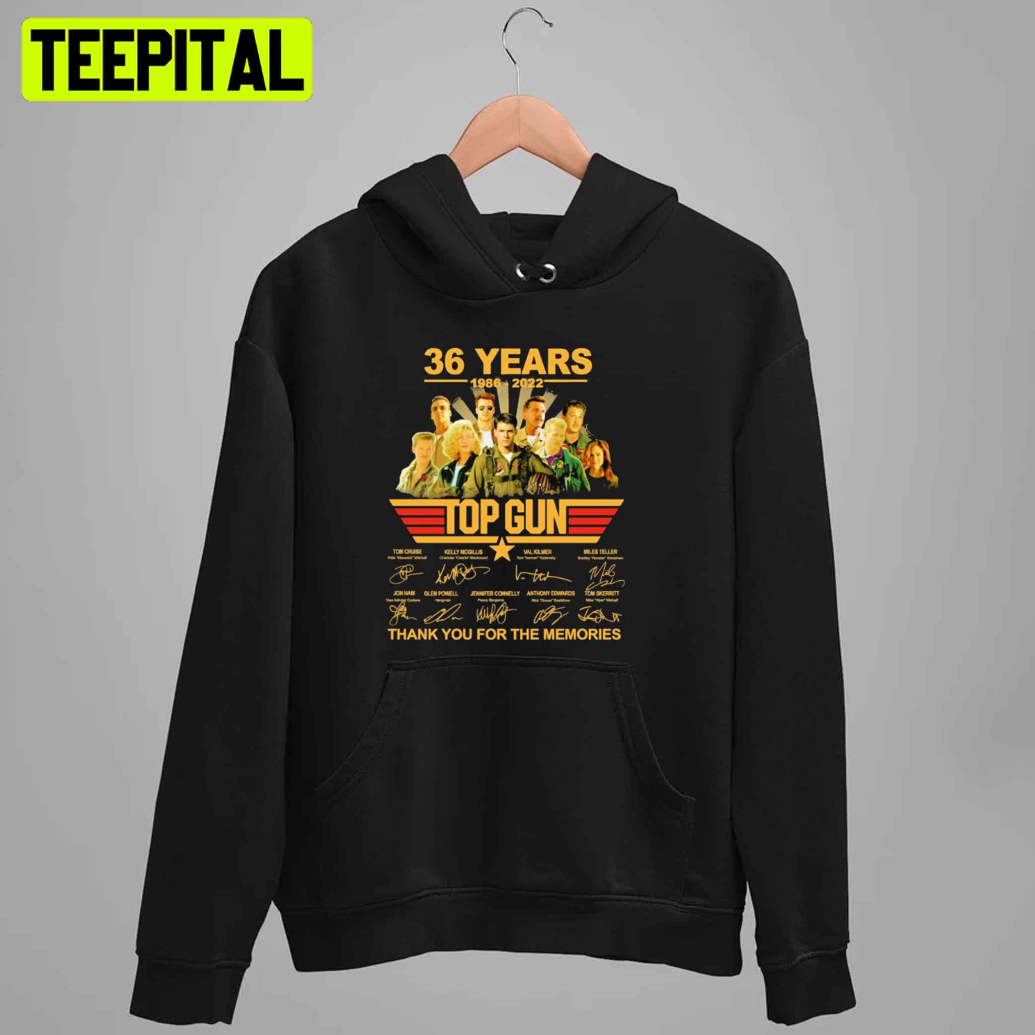 36 Years 1986 2022 Top Gun Thank You For The Memories Unisex T-Shirt 36 Years 1986 2022 Top Gun Thank You For The Memories Unisex T-Shirt