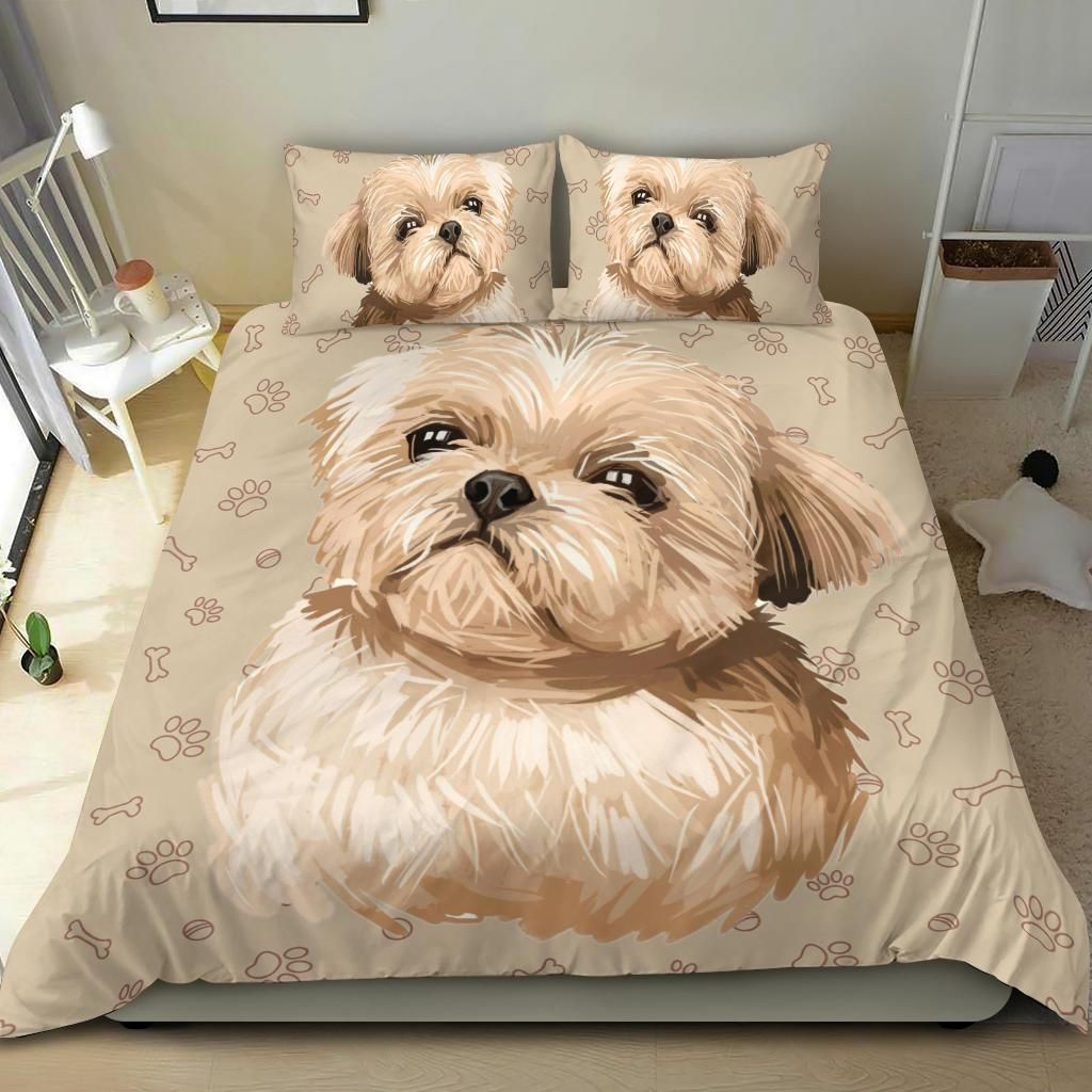 3D Lovely Shihtzu Cotton Bedding Sets 3D Lovely Shihtzu Cotton Bedding Sets