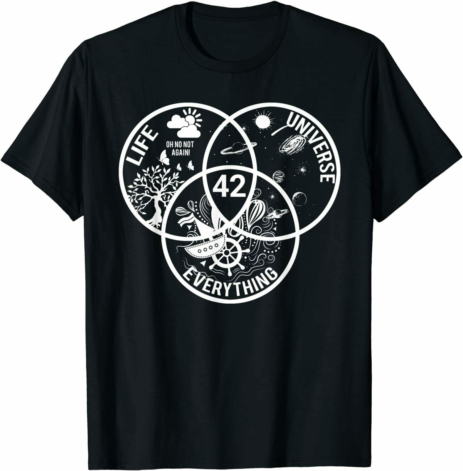 42 The Answer To Life The Universe And Everything Unisex T-Shirt 42 The Answer To Life The Universe And Everything Unisex T-Shirt