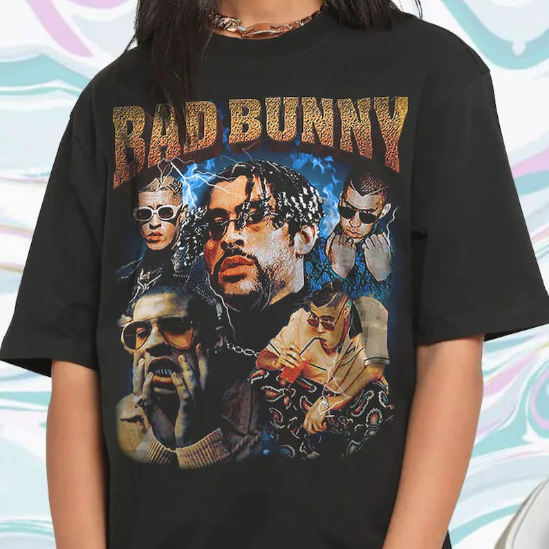 80's Vintage Art Bad Bunny Rap Hip-Hop Unisex T-Shirt 80's Vintage Art Bad Bunny Rap Hip-Hop Unisex T-Shirt