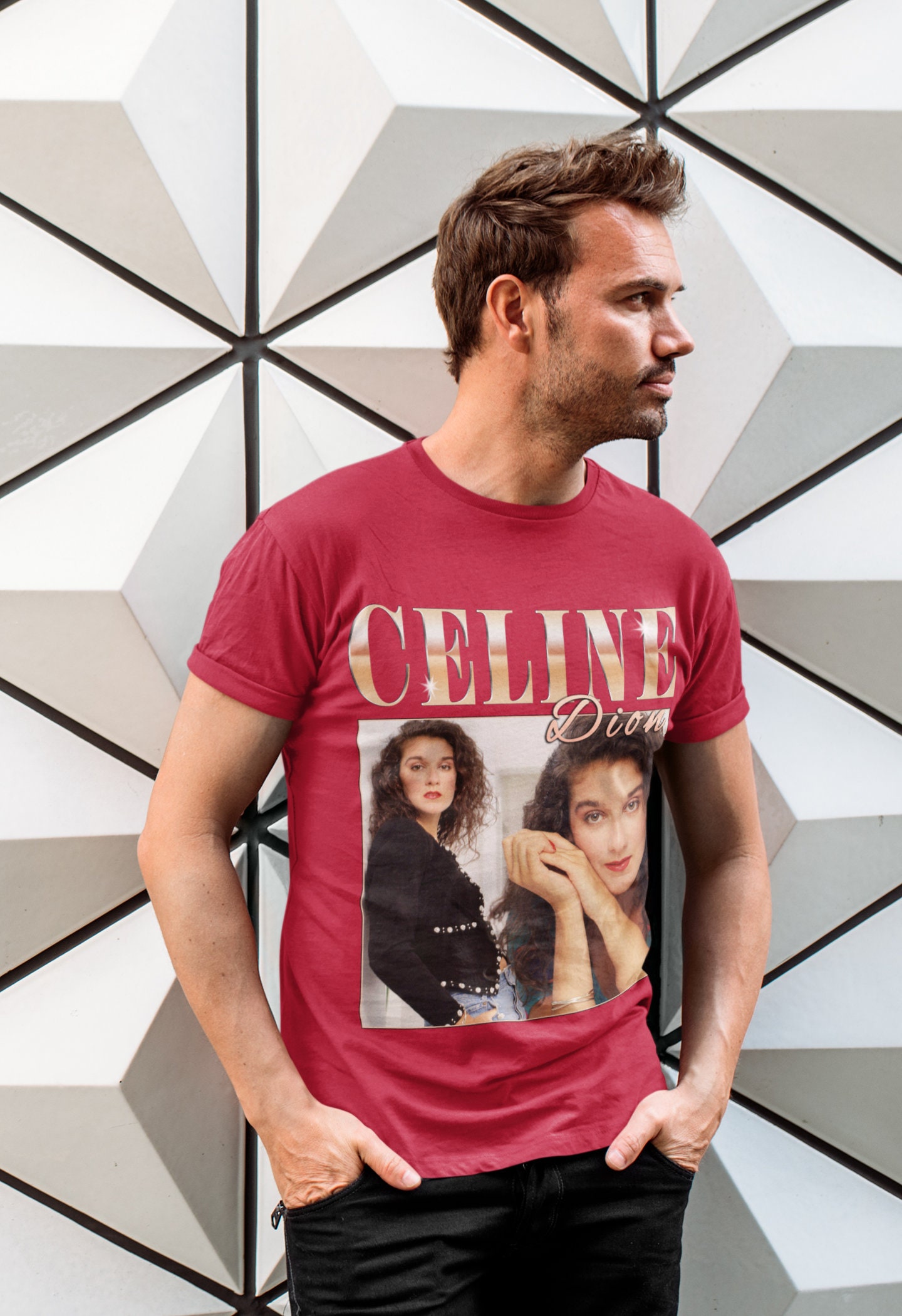 80's Vintage Art Celine Dion Unisex T-Shirt 80's Vintage Art Celine Dion Unisex T-Shirt