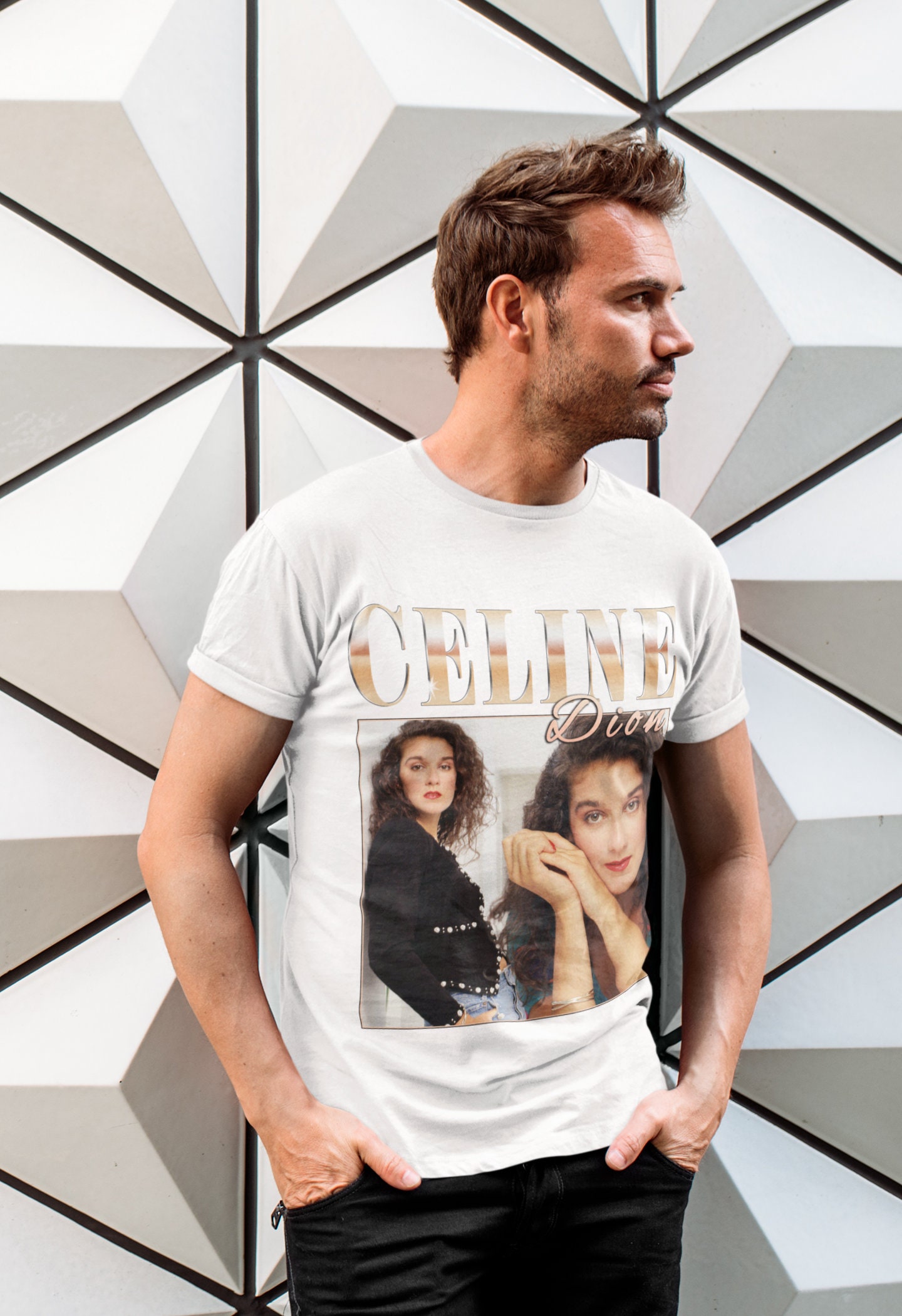 80's Vintage Art Celine Dion Unisex T-Shirt 80's Vintage Art Celine Dion Unisex T-Shirt