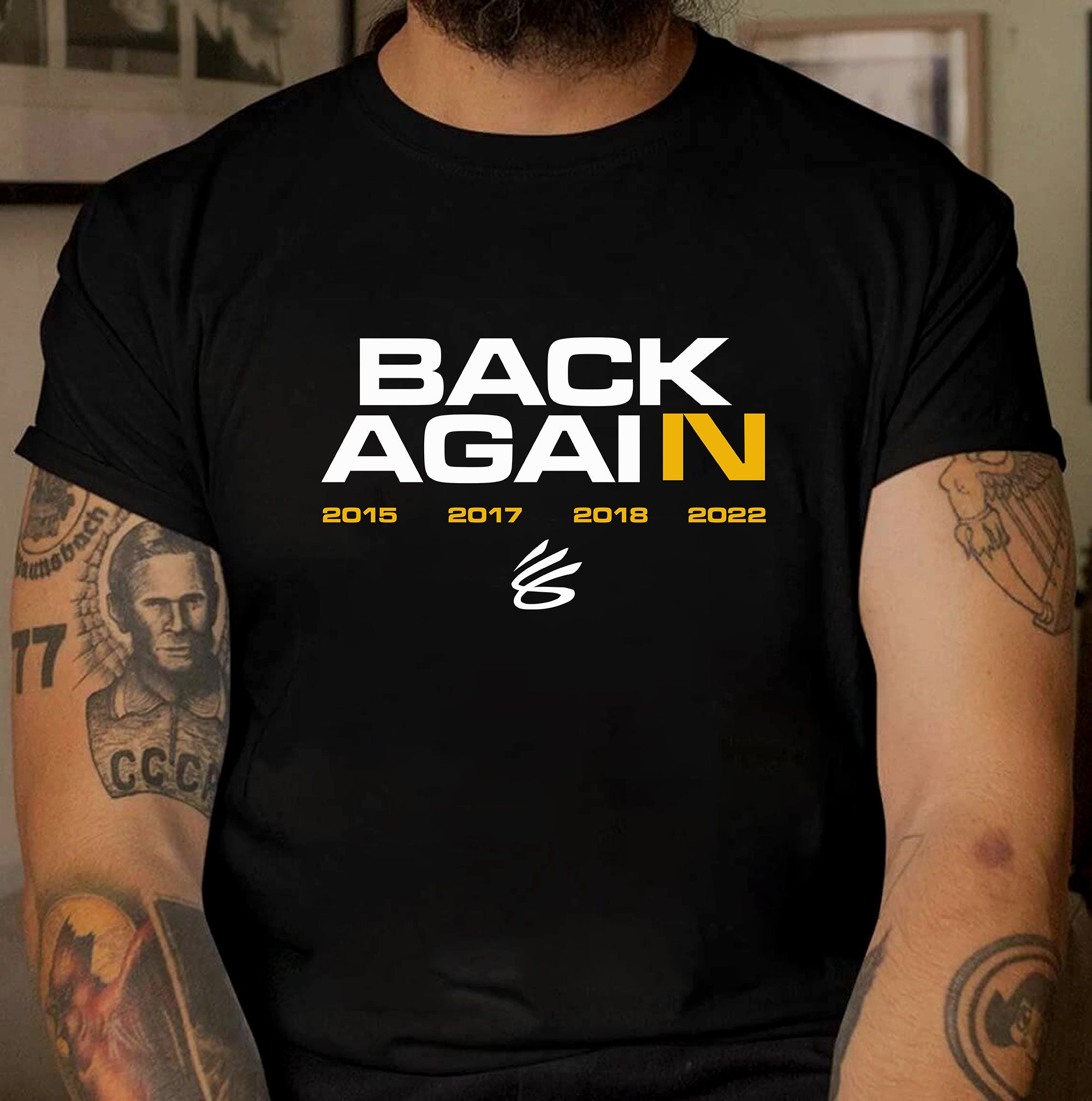 Back Again 2022 Trending Steph Curry Warriors Champions Shirt Back Again 2022 Trending Steph Curry Warriors Champions Shirt