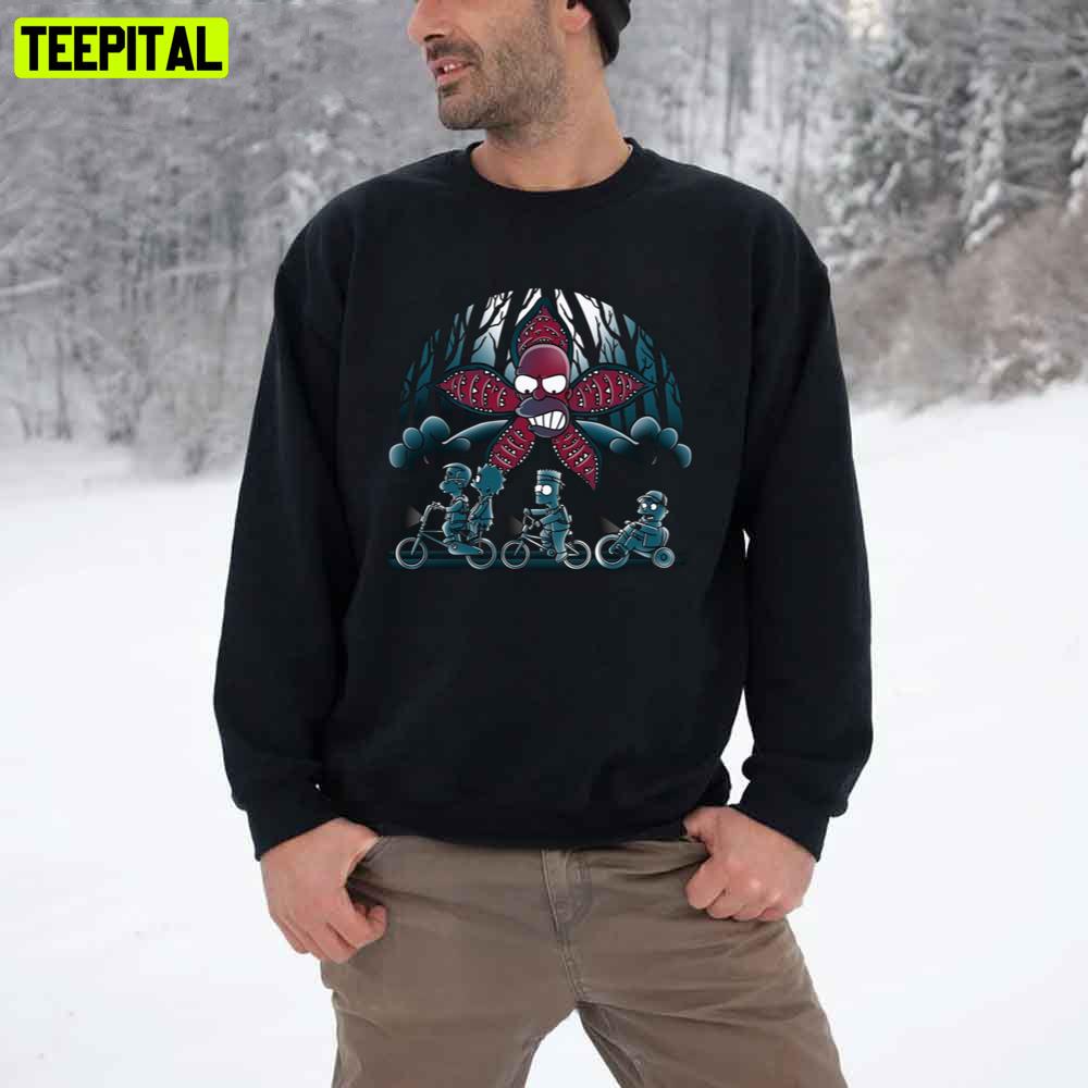Stranger Things 4 2022 Mix The Simpsons Unisex T-Shirt Stranger Things 4 2022 Mix The Simpsons Unisex T-Shirt