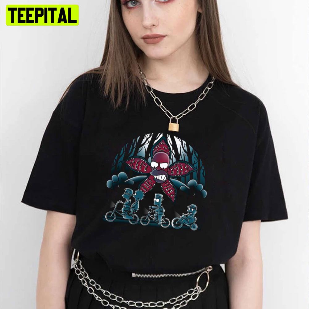 Stranger Things 4 2022 Mix The Simpsons Unisex T-Shirt Stranger Things 4 2022 Mix The Simpsons Unisex T-Shirt