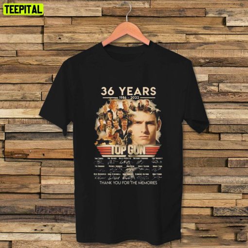Vintage 36 Years 1986 2022 Top Gun Thank You For The Memories Unisex T-Shirt