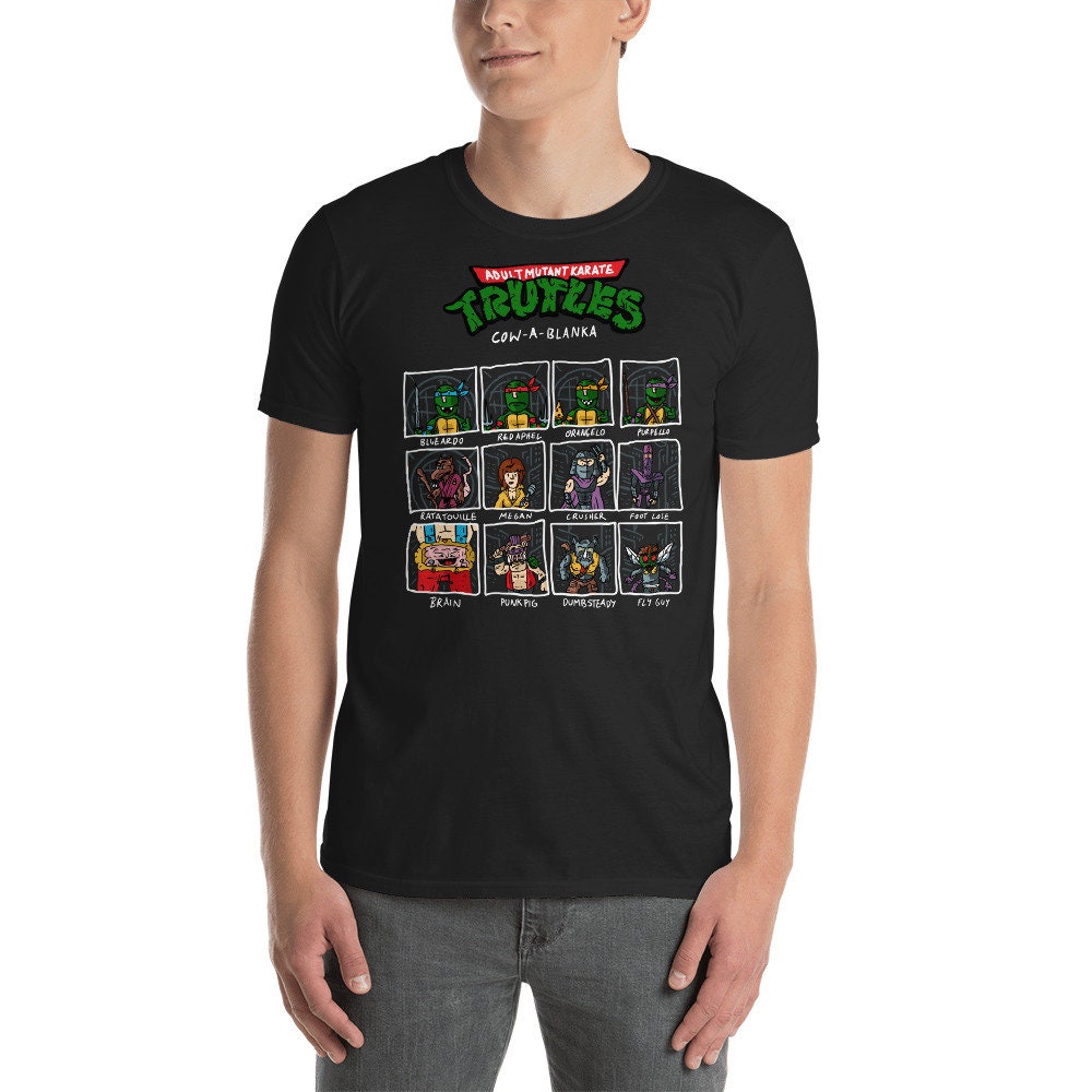 Adult Karate Turtles Cow A Blanka Unisex T-Shirt Adult Karate Turtles Cow A Blanka Unisex T-Shirt