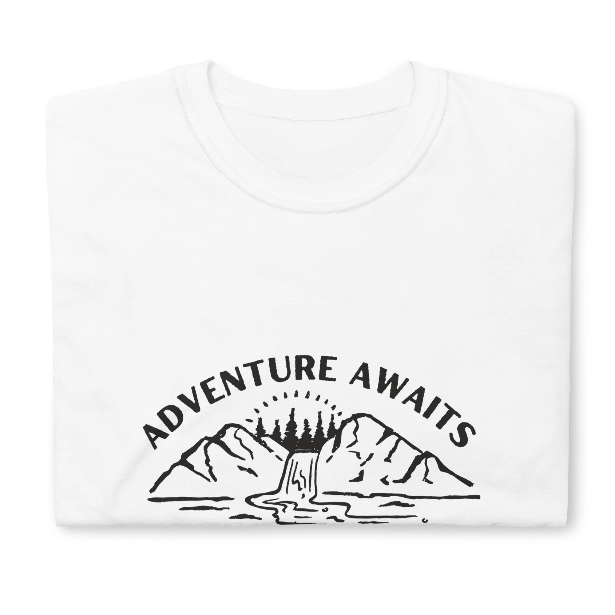 Adventure Awaits Mountan Unisex T-Shirt Adventure Awaits Mountan Unisex T-Shirt