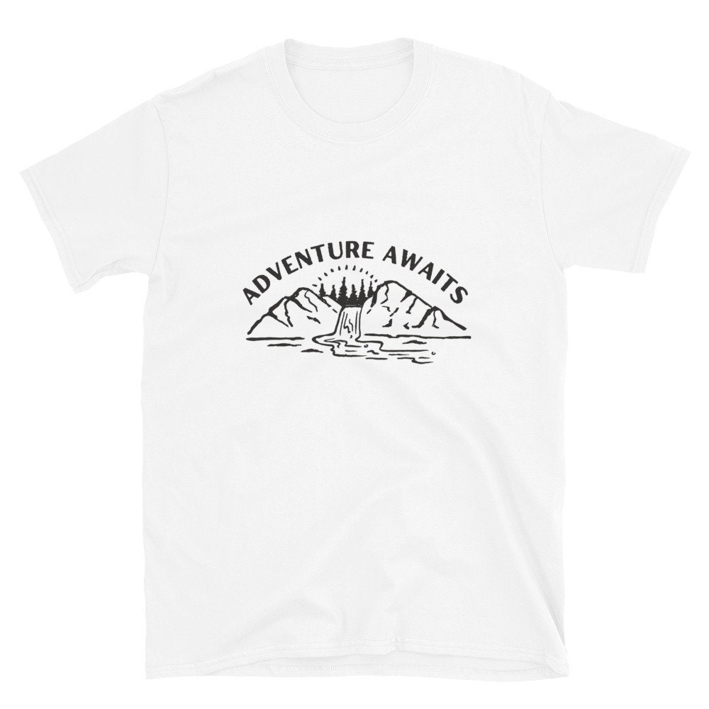 Adventure Awaits Mountan Unisex T-Shirt Adventure Awaits Mountan Unisex T-Shirt