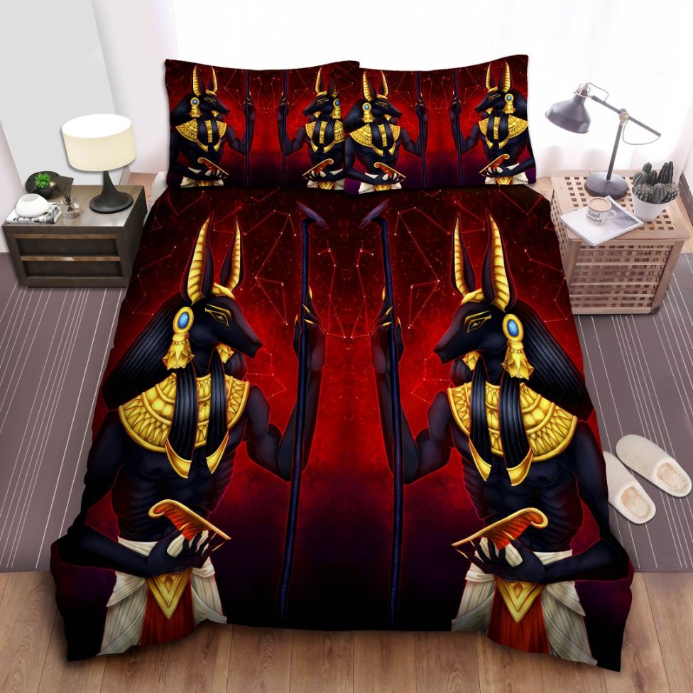 Ancient Egypt Anubis God Cotton Bedding Sets Ancient Egypt Anubis God Cotton Bedding Sets
