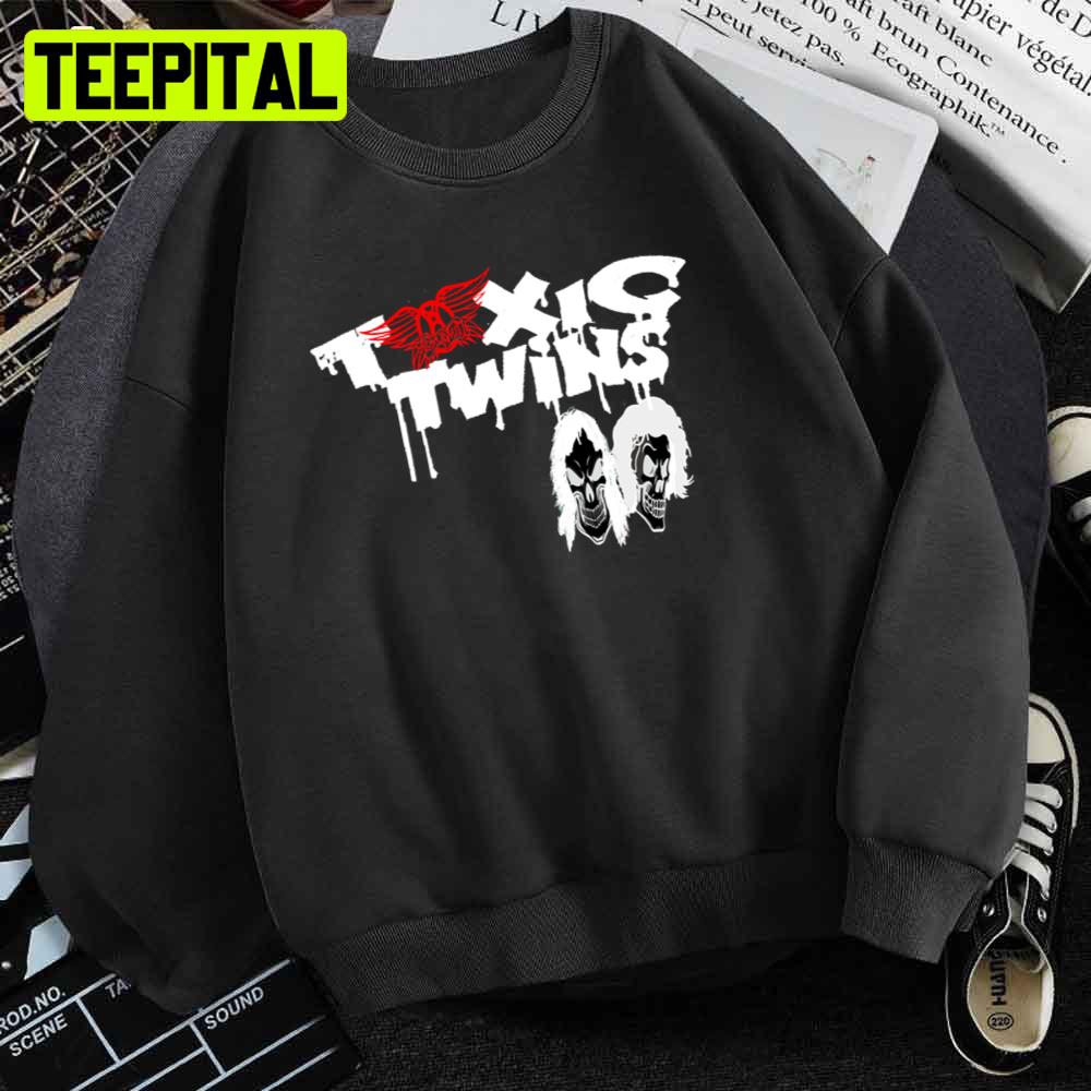 Art Toxic Twins On Black Unisex T-Shirt Art Toxic Twins On Black Unisex T-Shirt