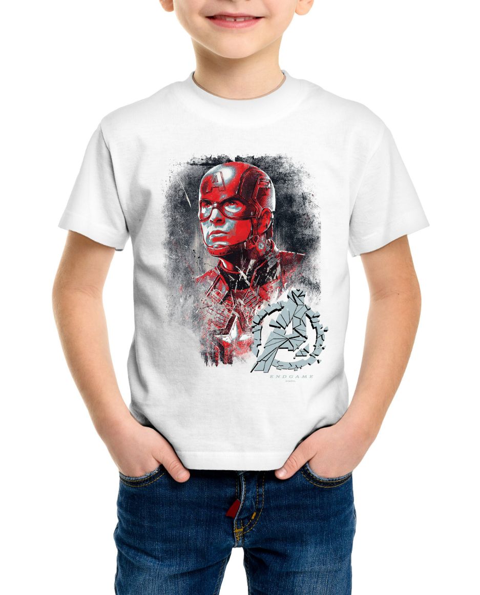 Avengers Endgame Captain America Childrens Unisex T-Shirt Avengers Endgame Captain America Childrens Unisex T-Shirt