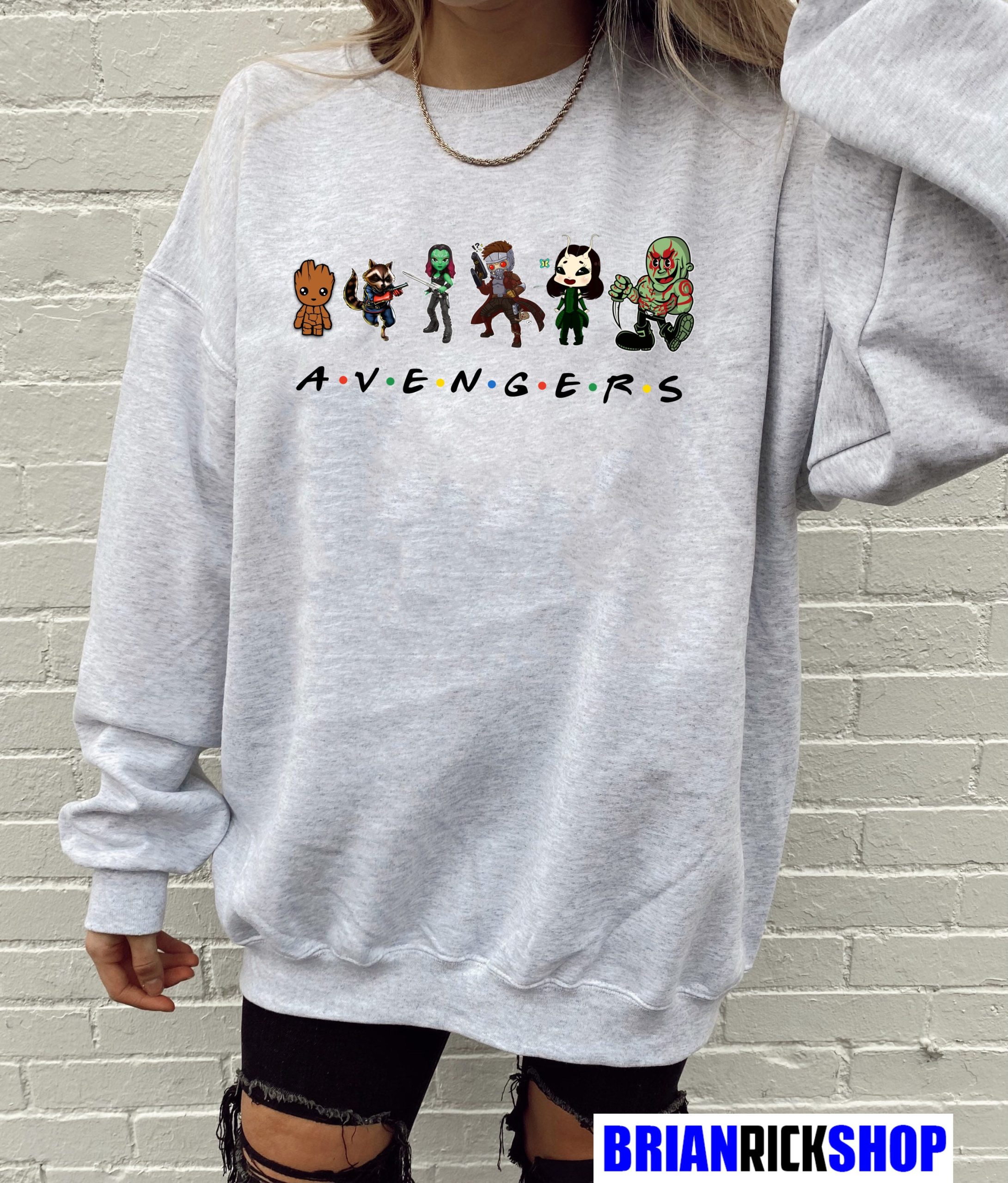 Avengers Friends Guardians Of The Galaxy Unisex Sweatshirt Avengers Friends Guardians Of The Galaxy Unisex Sweatshirt