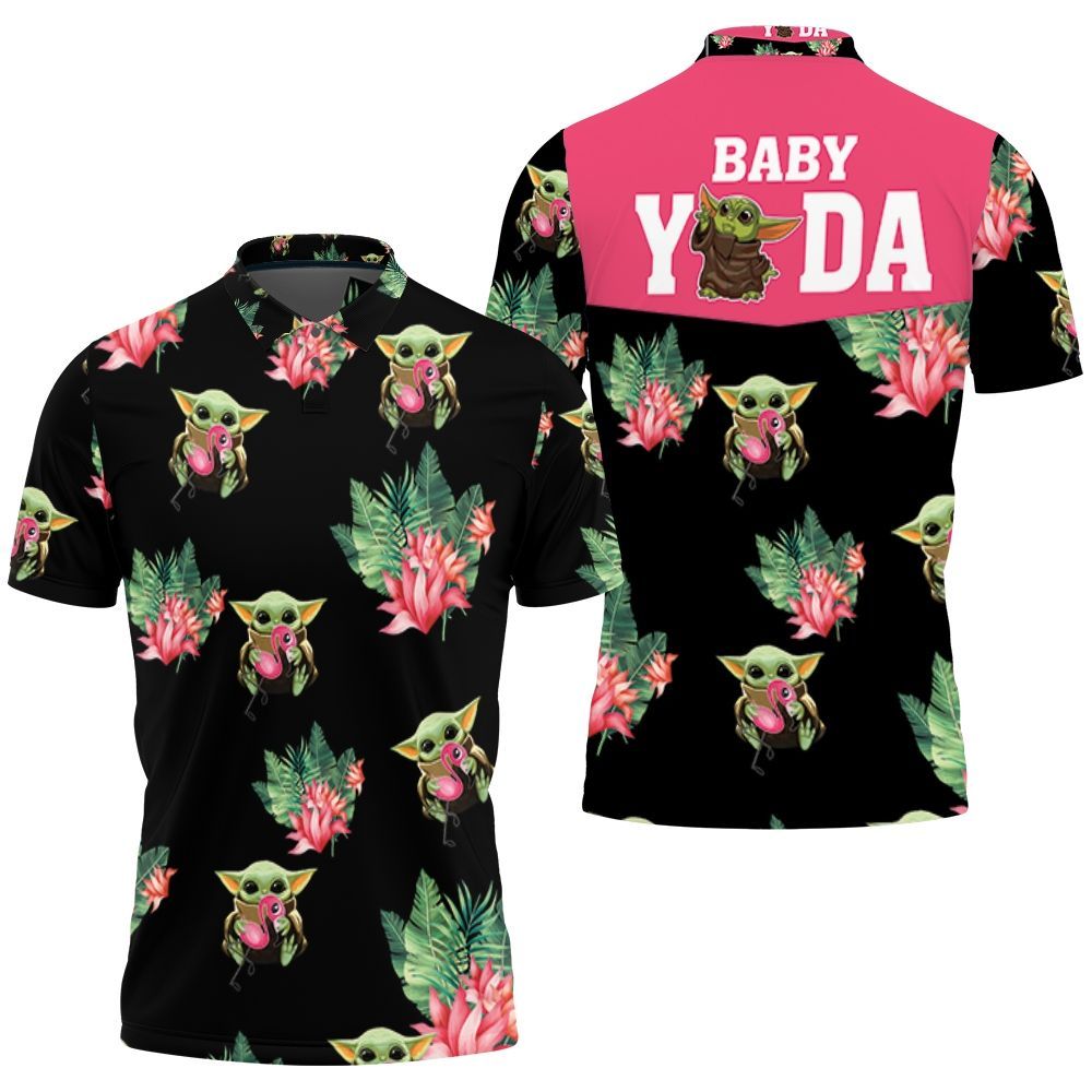 Baby Yoda Hugging Kiwis Seamless Tropical Leaves Lotuses On Black Polo Shirt All Over Print Shirt 3d T-shirt Baby Yoda Hugging Kiwis Seamless Tropical Leaves Lotuses On Black Polo Shirt All Over Print Shirt 3d T-shirt
