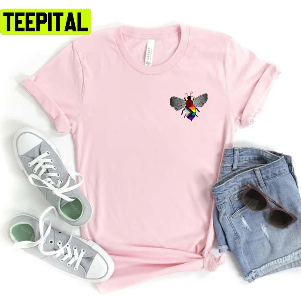 Bee Inclusive Pride Month Lgbtq+ Support Unisex T-Shirt Bee Inclusive Pride Month Lgbtq+ Support Unisex T-Shirt