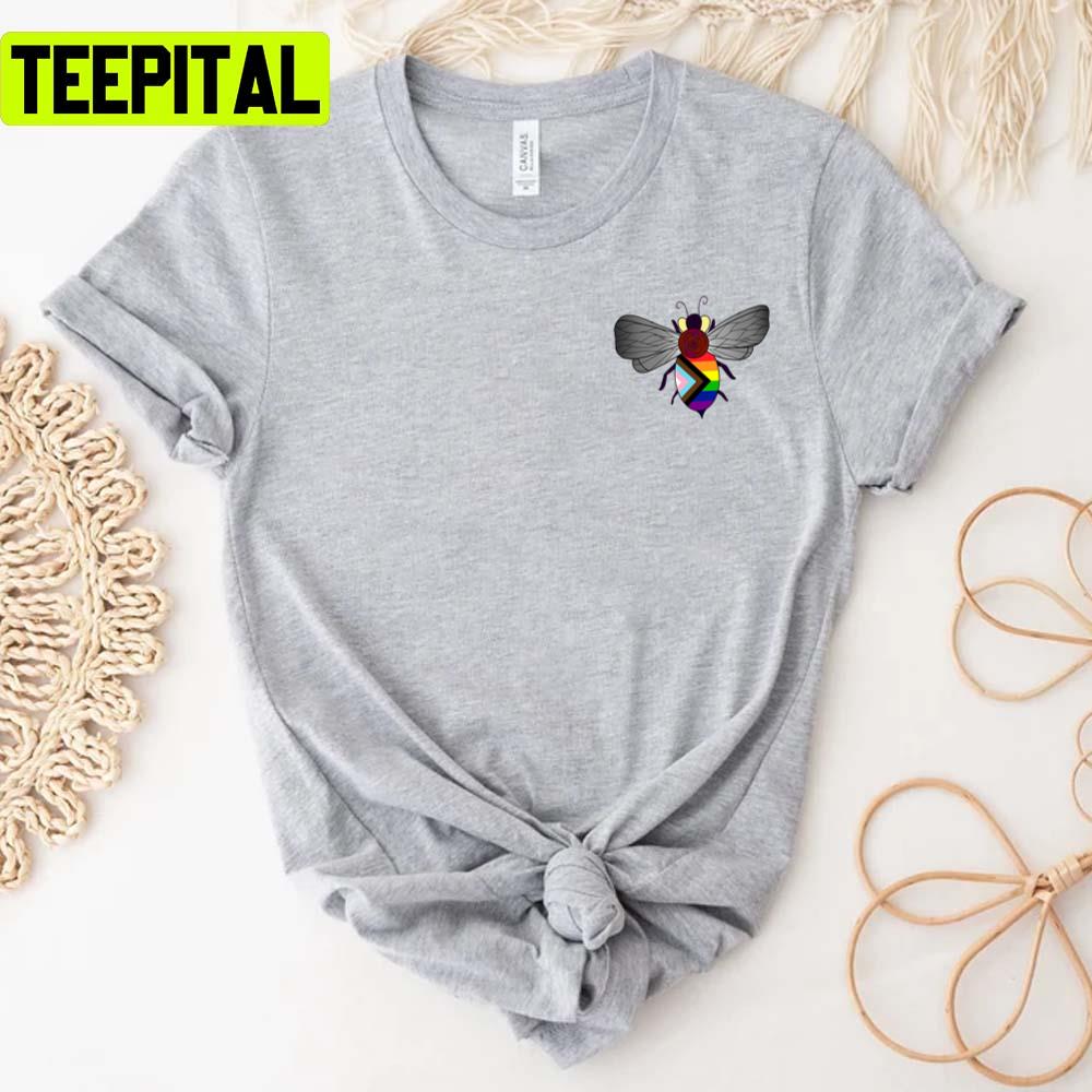Bee Inclusive Pride Month Lgbtq+ Support Unisex T-Shirt Bee Inclusive Pride Month Lgbtq+ Support Unisex T-Shirt