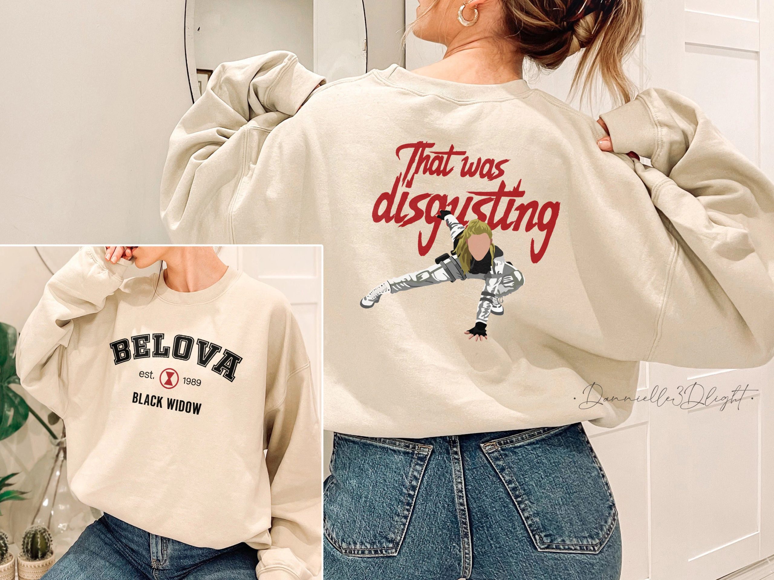 Belova Black Widow That Was Disgusting Funny Yelena Black Widow Unisex Sweatshirt Belova Black Widow That Was Disgusting Funny Yelena Black Widow Unisex Sweatshirt