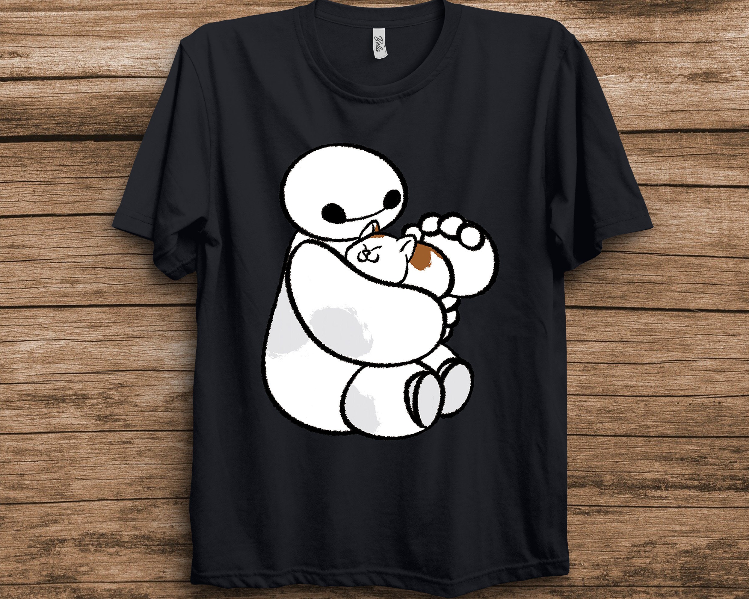 Big Hero Disney 6 Baymax Cat Cute Unisex T-Shirt Big Hero Disney 6 Baymax Cat Cute Unisex T-Shirt