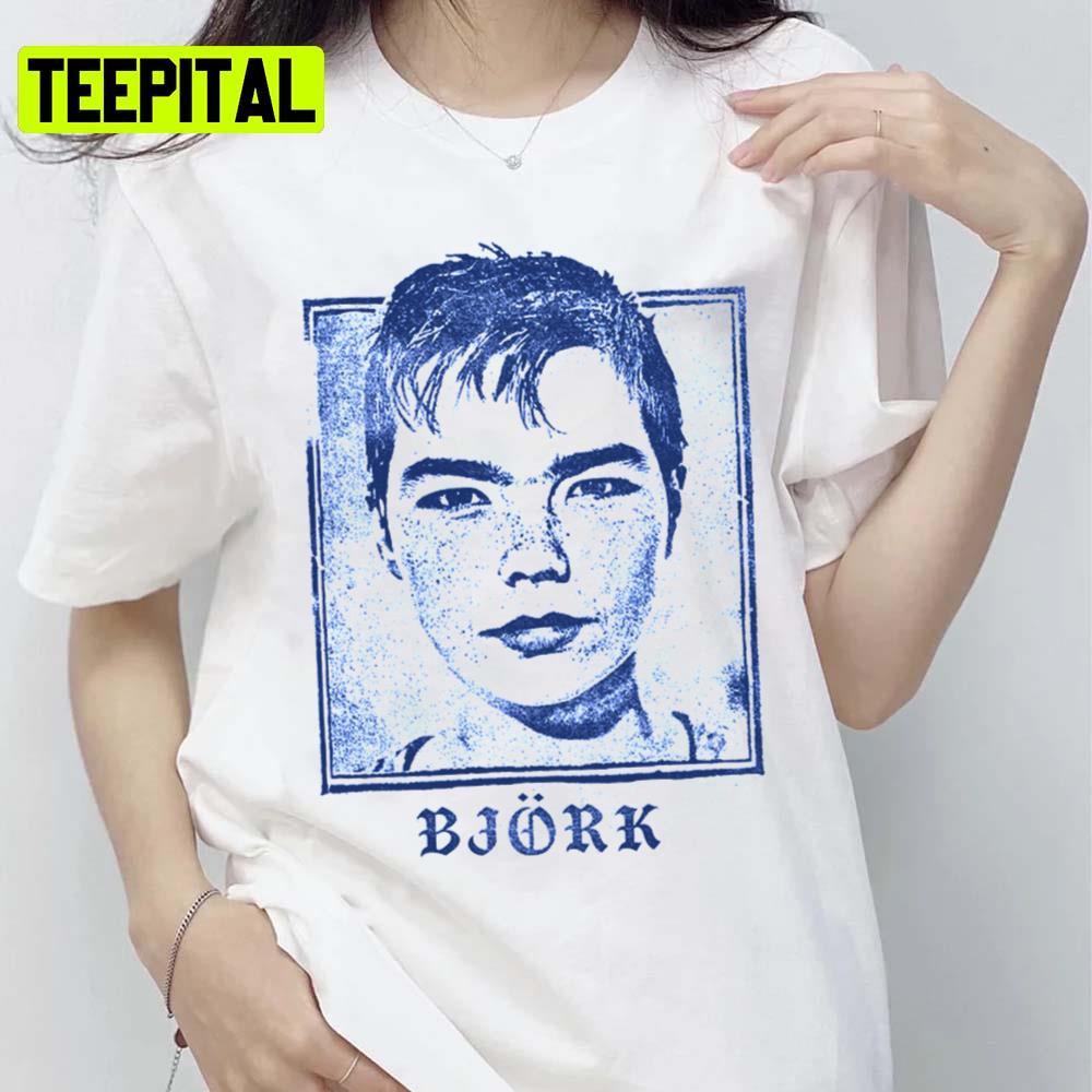 Bjork In Short Hair Bue Art Unisex T-Shirt Bjork In Short Hair Bue Art Unisex T-Shirt