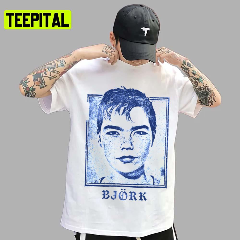 Bjork In Short Hair Bue Art Unisex T-Shirt Bjork In Short Hair Bue Art Unisex T-Shirt