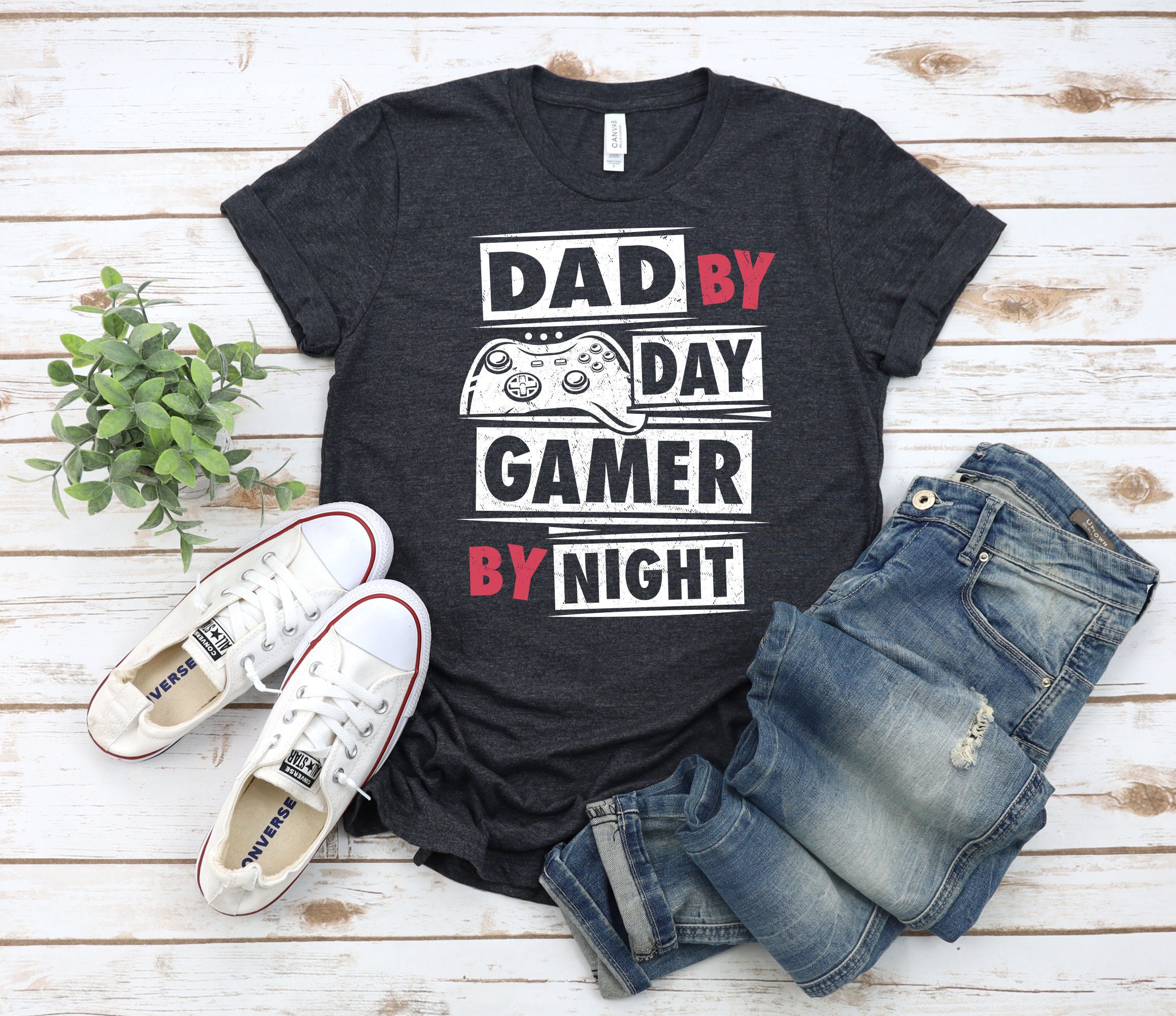 Black Art Dad By Day Gamer By Father's Day Unisex T-Shirt Black Art Dad By Day Gamer By Father's Day Unisex T-Shirt