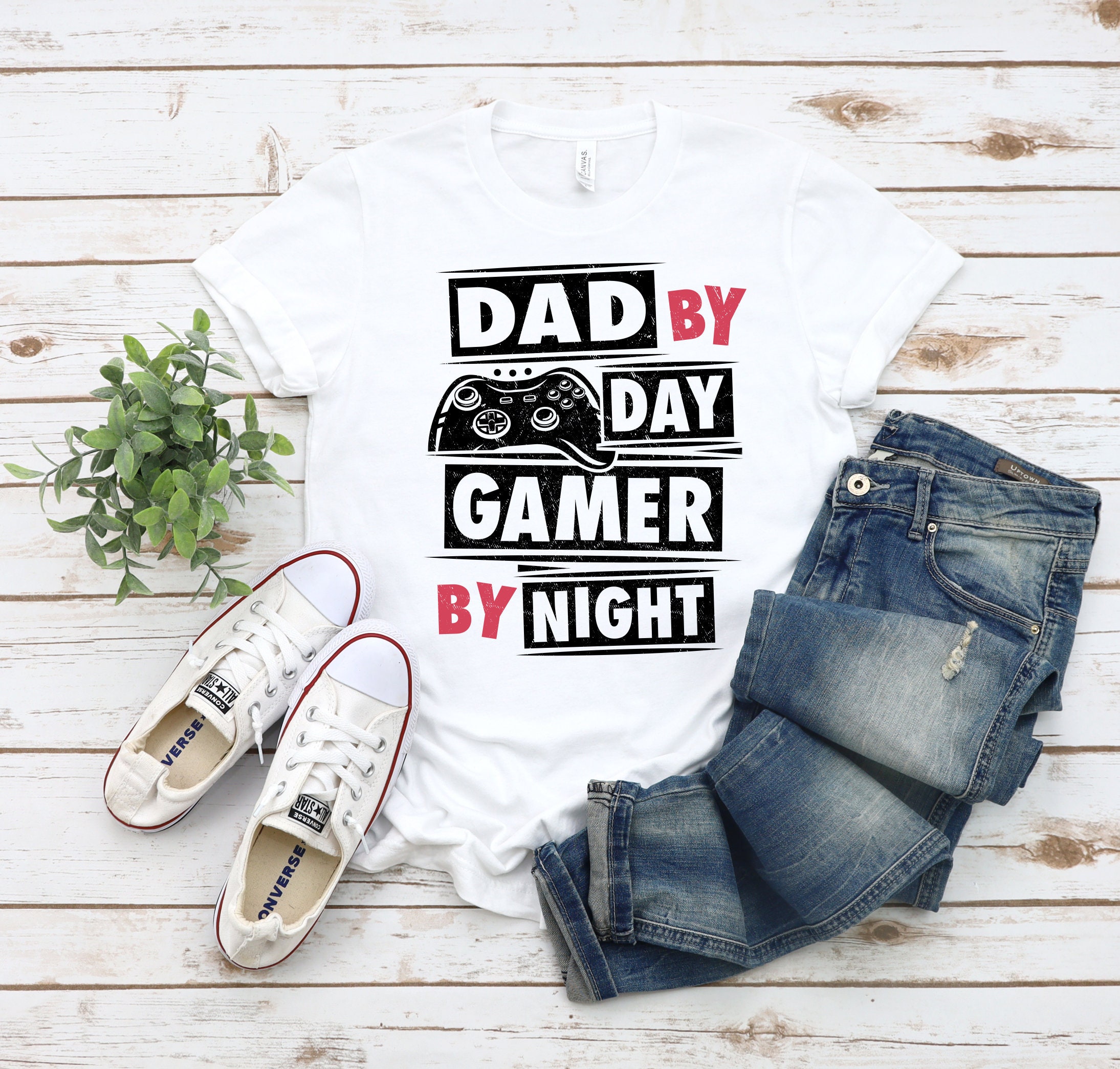 Black Art Dad By Day Gamer By Father's Day Unisex T-Shirt Black Art Dad By Day Gamer By Father's Day Unisex T-Shirt
