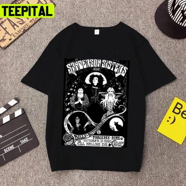 Black Art Sanderson Sisters Vintage Hocus Pocus Unisex T-Shirt Black Art Sanderson Sisters Vintage Hocus Pocus Unisex T-Shirt