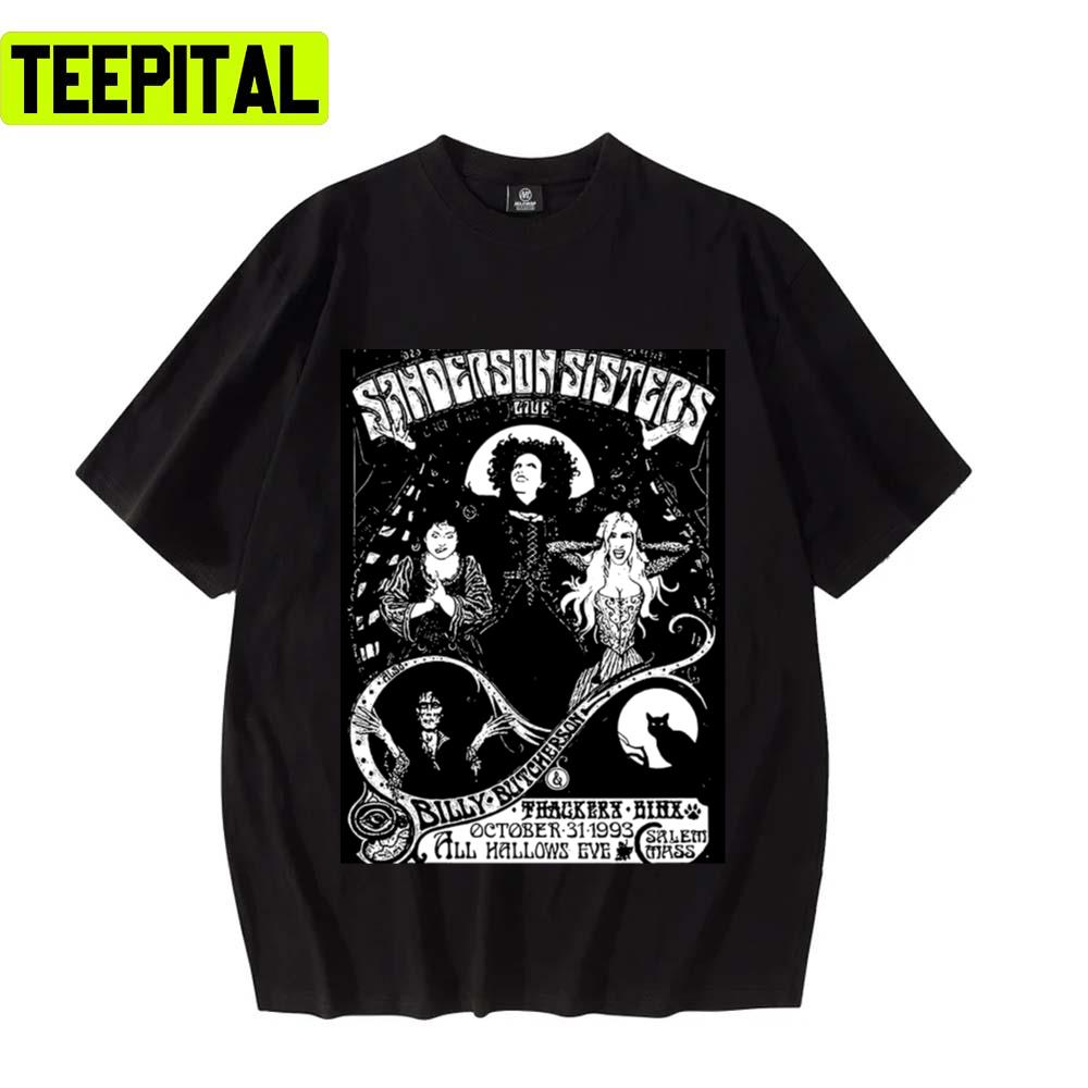 Black Art Sanderson Sisters Vintage Hocus Pocus Unisex T-Shirt Black Art Sanderson Sisters Vintage Hocus Pocus Unisex T-Shirt