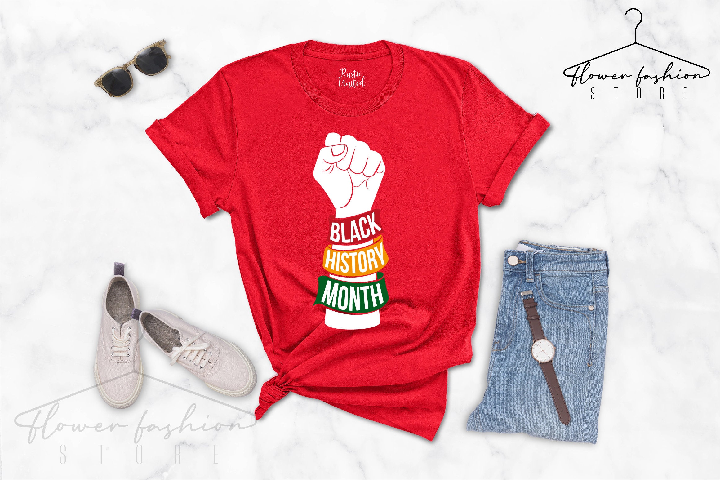 Black History Month Fist Black Lives Matter Pride Unisex T-Shirt Black History Month Fist Black Lives Matter Pride Unisex T-Shirt