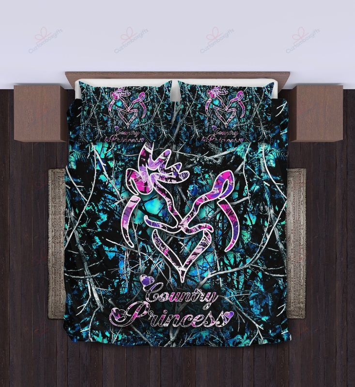 Blue Camo Girl Bedding Set Blue Camo Girl Bedding Set