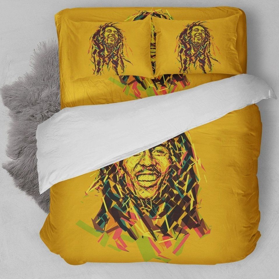 Bob Marley Illustration Art Bedding Set Bob Marley Illustration Art Bedding Set