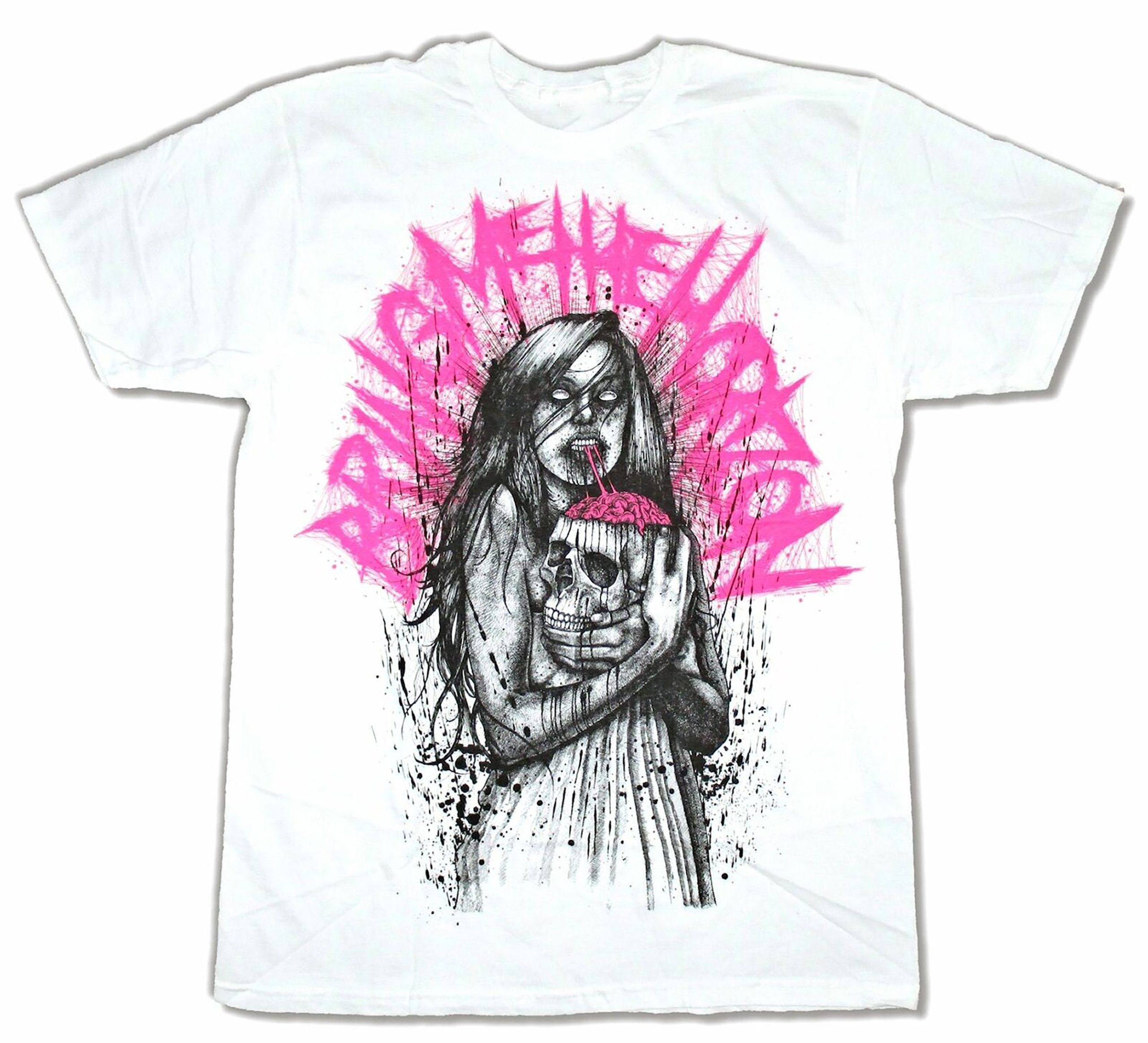 Brain White Bring Me The Horizon Zombie Unisex T-Shirt Brain White Bring Me The Horizon Zombie Unisex T-Shirt