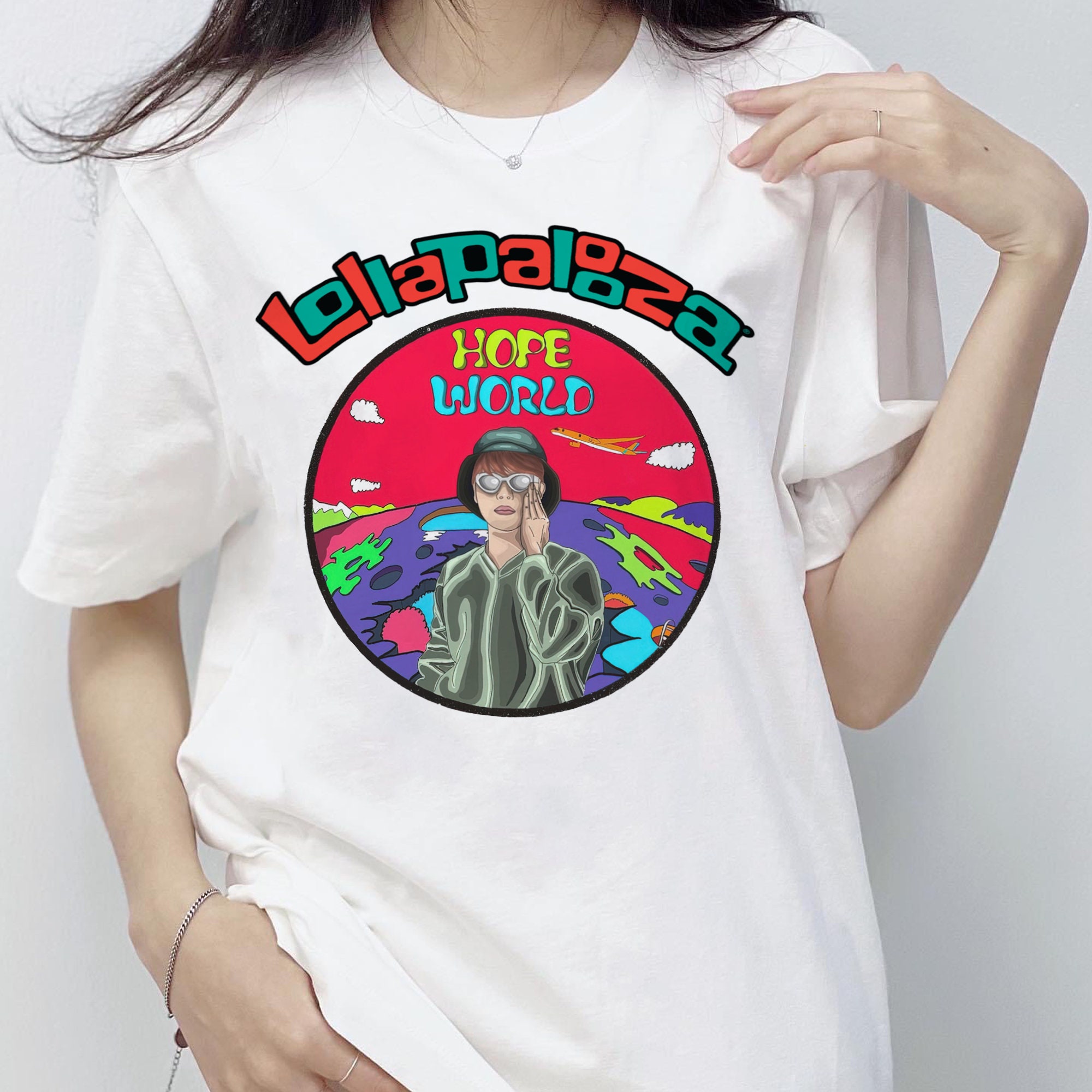 Bts J Hope Lollapalooza 2022 Bts For Army Unisex T-Shirt Bts J Hope Lollapalooza 2022 Bts For Army Unisex T-Shirt