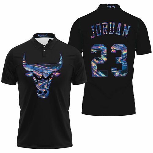 Bulls Michael Jordan Iridescent Holographic Black Jersey Inspired Polo Shirt Model A3186 All Over Print Shirt 3d T-shirt Bulls Michael Jordan Iridescent Holographic Black Jersey Inspired Polo Shirt Model A3186 All Over Print Shirt 3d T-shirt