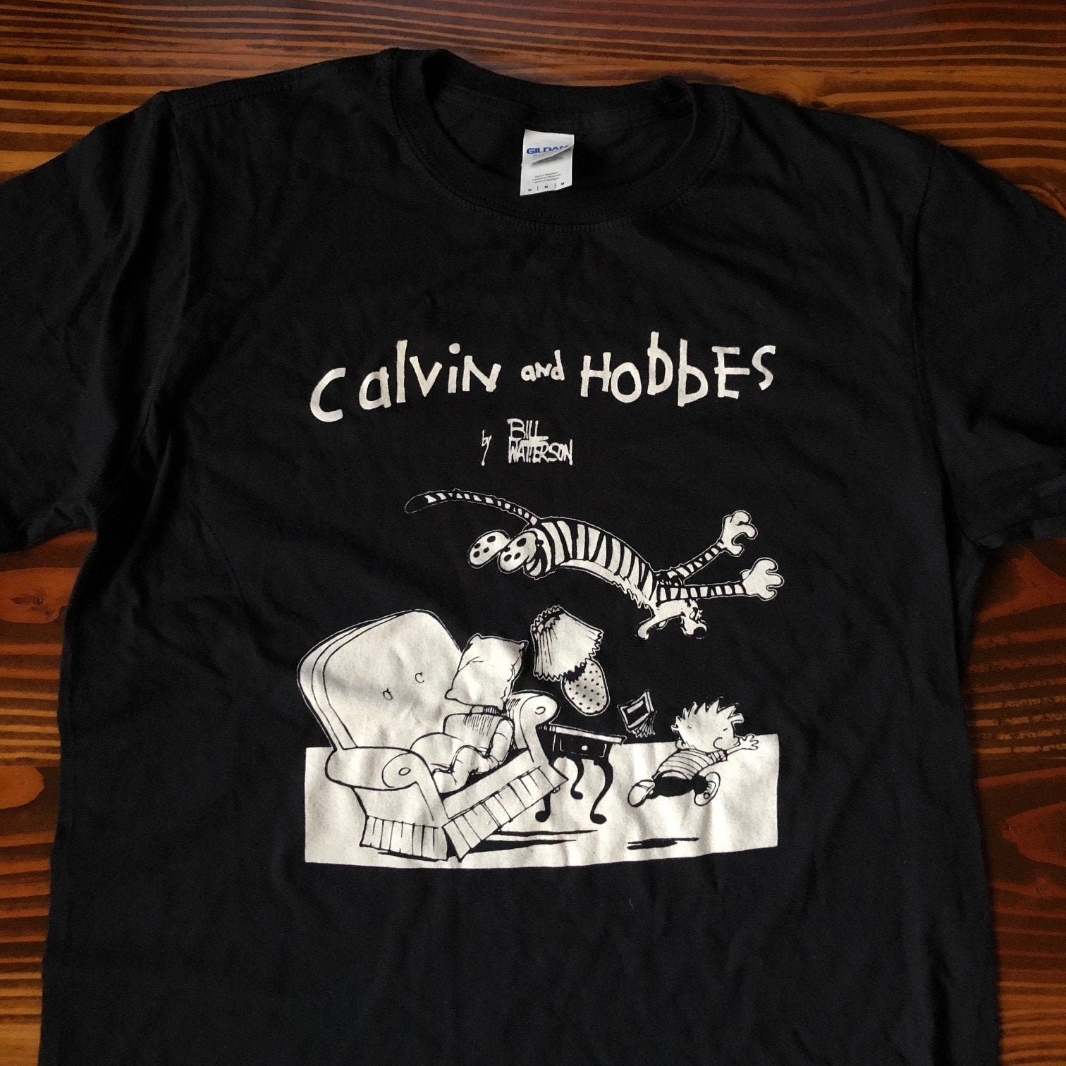 Calvin And Hobbes Retro Design Unisex T-Shirt Calvin And Hobbes Retro Design Unisex T-Shirt