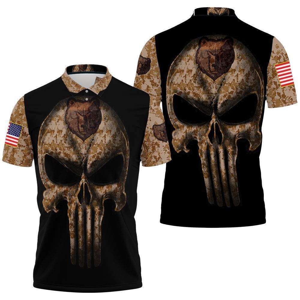 Camouflage Skull Memphis Grizzlies American Flag Polo Shirt All Over Print Shirt 3d T-shirt Camouflage Skull Memphis Grizzlies American Flag Polo Shirt All Over Print Shirt 3d T-shirt