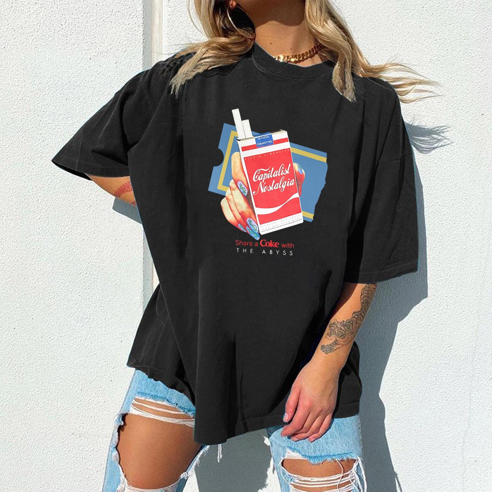 Capitalist Nostalgia Share A Coke With The Abyss Unisex T-Shirt Capitalist Nostalgia Share A Coke With The Abyss Unisex T-Shirt