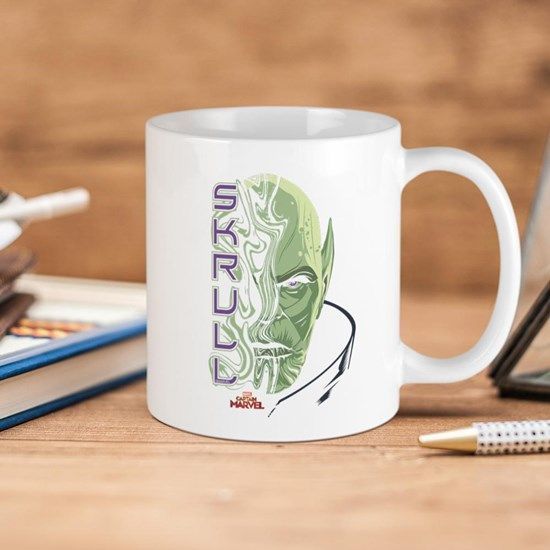 Captain Marvel Talos Skrull Premium Sublime Ceramic Coffee Mug White Captain Marvel Talos Skrull Premium Sublime Ceramic Coffee Mug White
