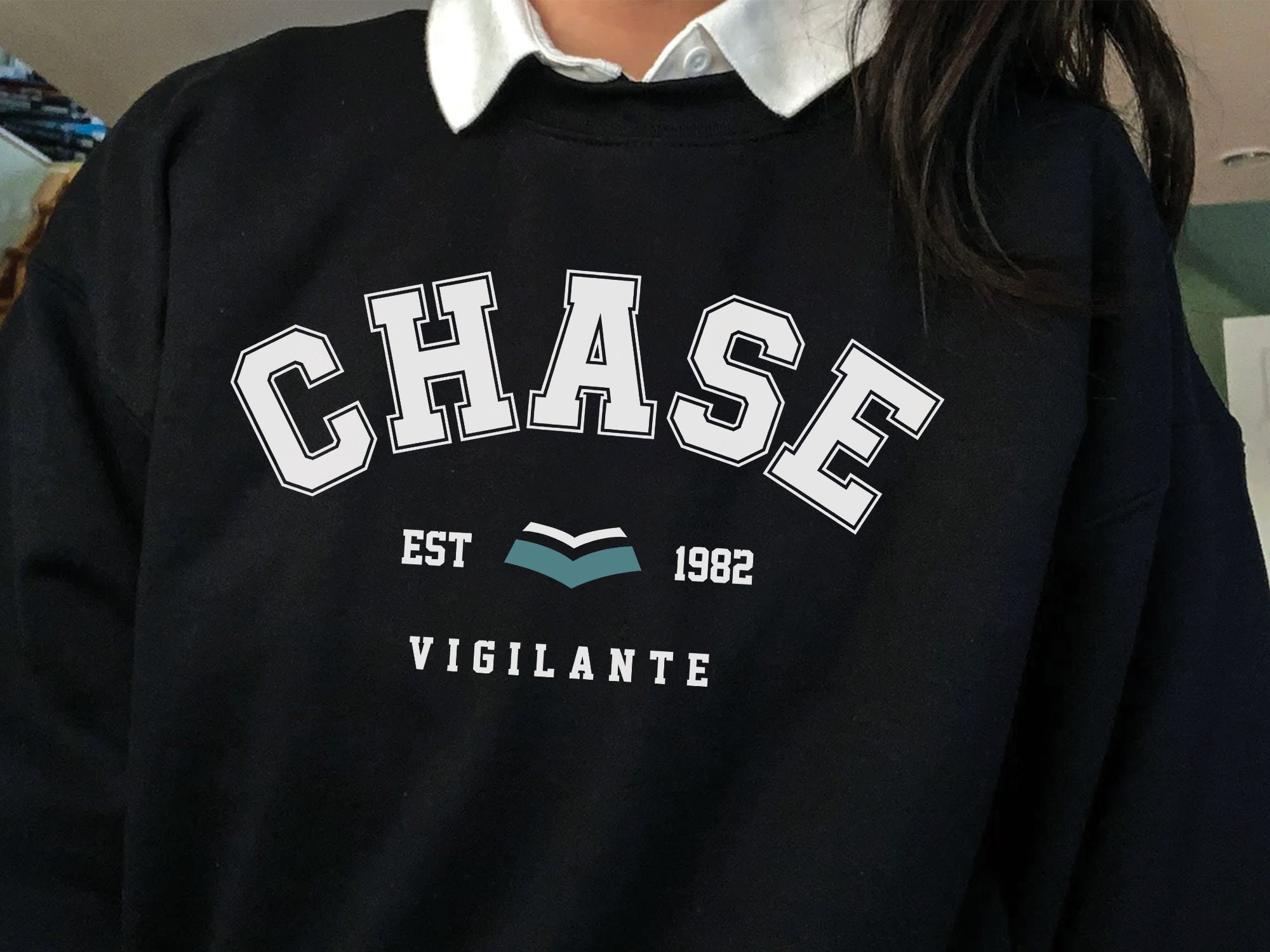 Chase Vigilante Crewneck Est 1982 Peacemaker Unisex Sweatshirt Chase Vigilante Crewneck Est 1982 Peacemaker Unisex Sweatshirt