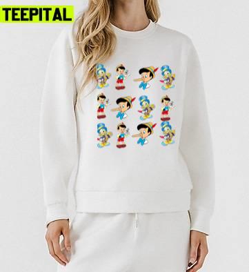 Chibi Art Of Pinocchio Disney Unisex Sweatshirt Chibi Art Of Pinocchio Disney Unisex Sweatshirt