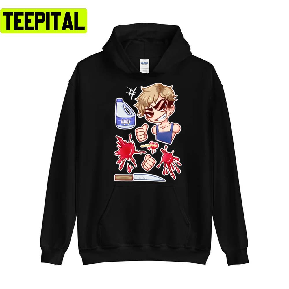 Chibi Art Of Sangwoo Cleanup Killing Stalking Unisex T-Shirt Chibi Art Of Sangwoo Cleanup Killing Stalking Unisex T-Shirt