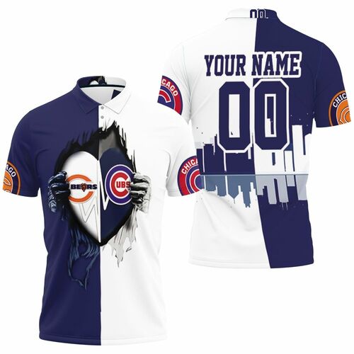 Chicago Bears And Chicago Cubs Heartbeat Love Ripped 3d Personalized Polo Shirt Model A5842 All Over Print Shirt 3d T-shirt Chicago Bears And Chicago Cubs Heartbeat Love Ripped 3d Personalized Polo Shirt Model A5842 All Over Print Shirt 3d T-shirt