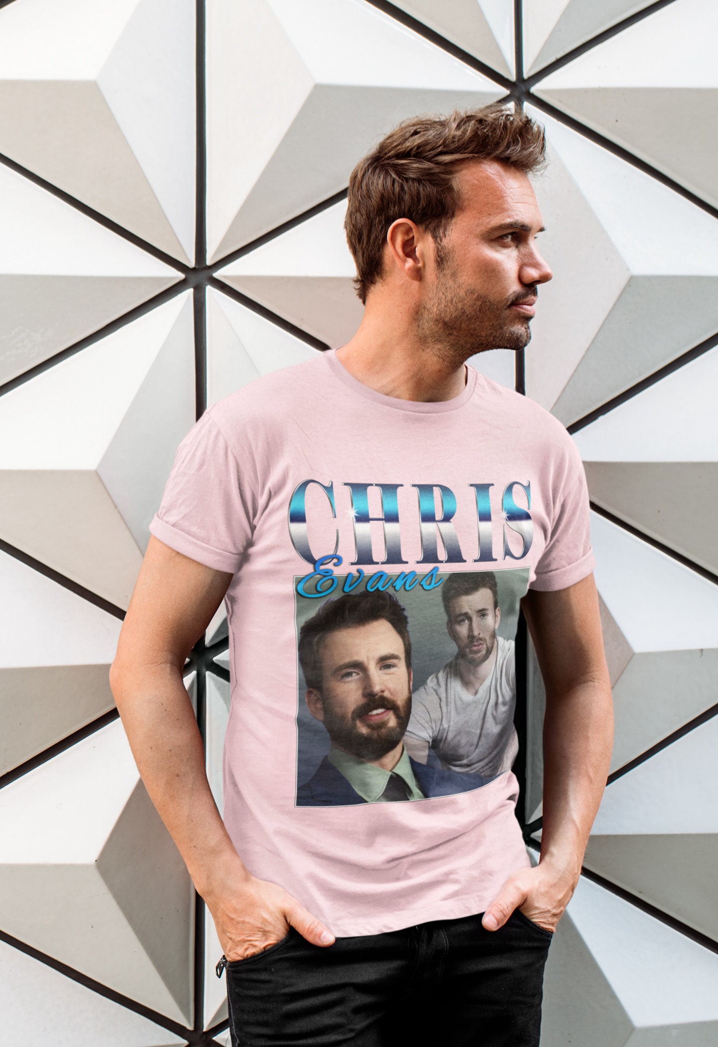 Chris Evans Marvel Captain America Vintage Art Unisex T-Shirt Chris Evans Marvel Captain America Vintage Art Unisex T-Shirt